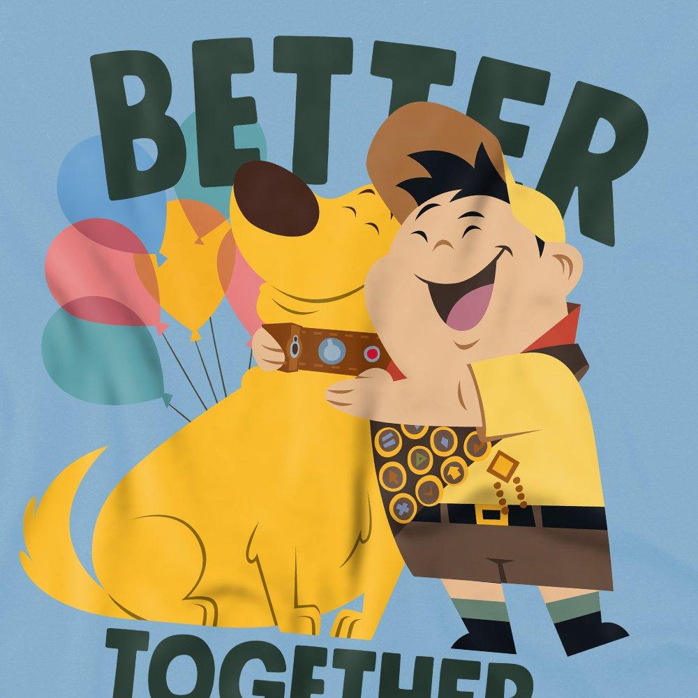 Light Blue - Disney - Russel And Dug Better Together T-Shirt Light Blue - 2