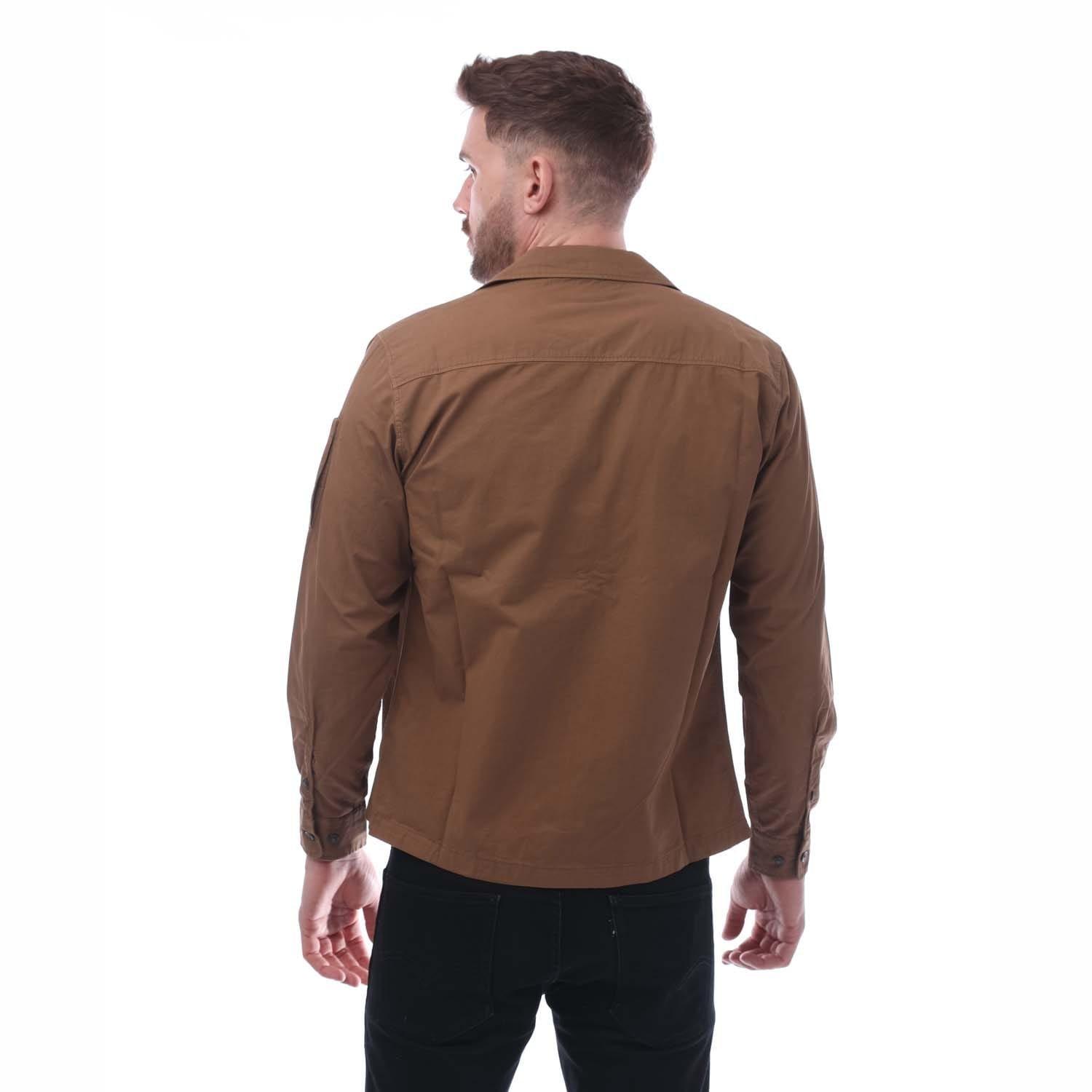 Brown - CP Company - Gabardine Zip Overshirt - 2