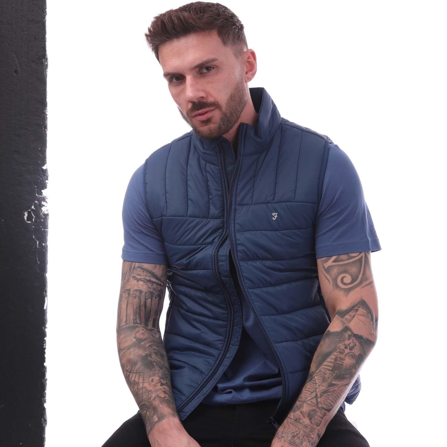 Dark Blue - Farah - Arsenal Wadded Gilet - 4