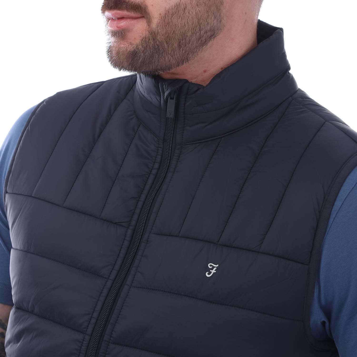 Navy - Farah - Arsenal Wadded Gilet - 3