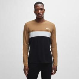 Hugo Long Sleeved Logo Print Pyjama T-Shirt