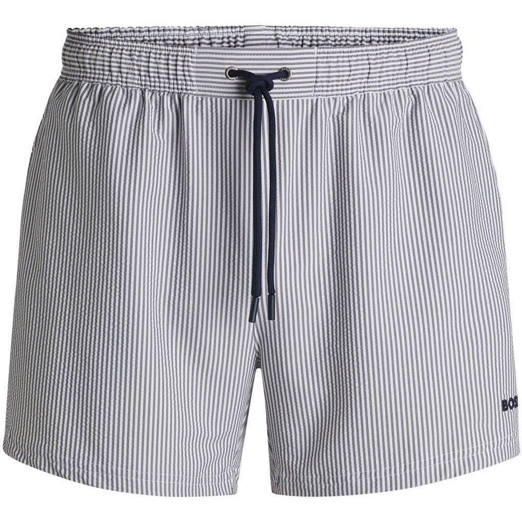 Navy - Boss - Velvetfish Swim Shorts - 1