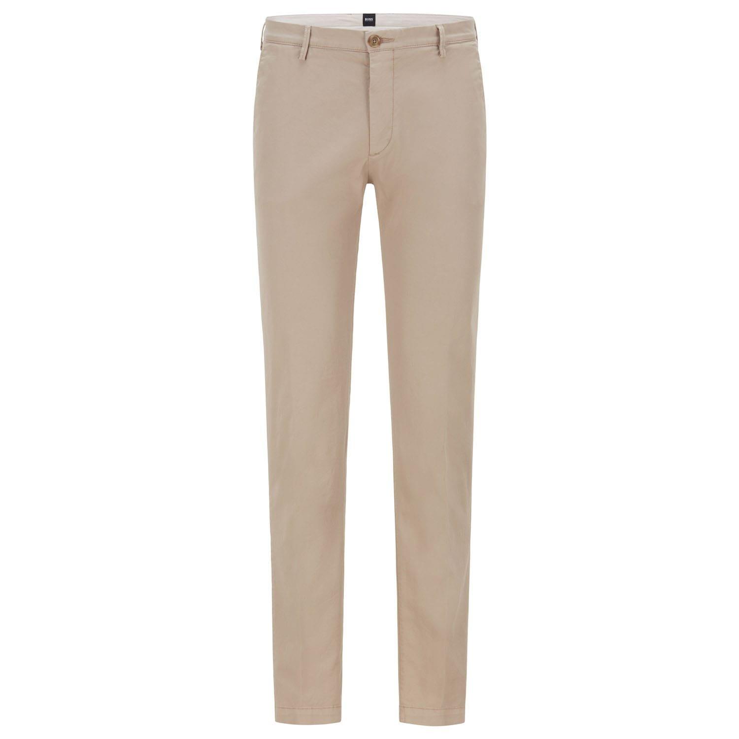 Beige - Boss - Rice3-D Chino Trousers - 1