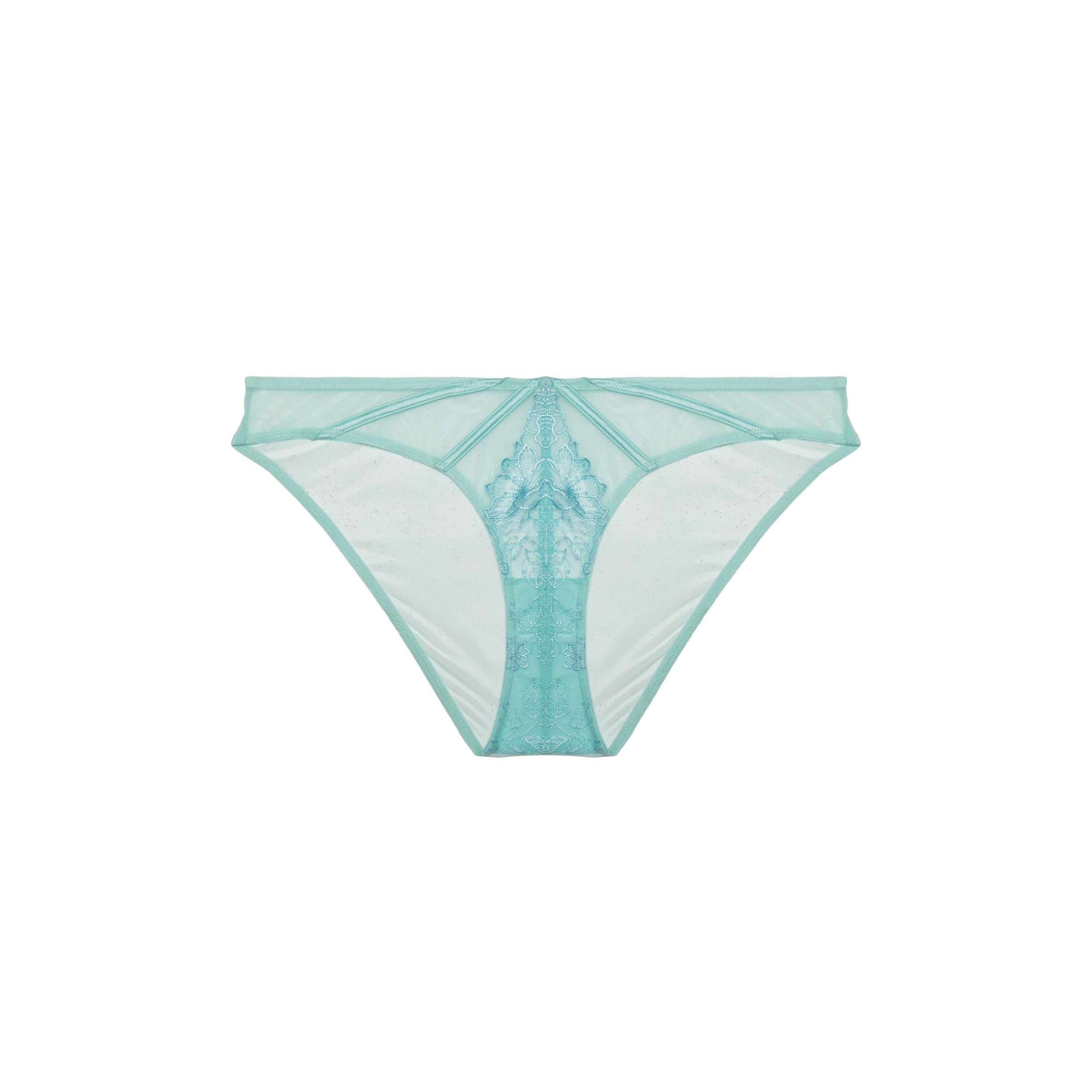 Aqua - Playful Promises - Valerie Aqua Embroidery & Mesh Brief - 8