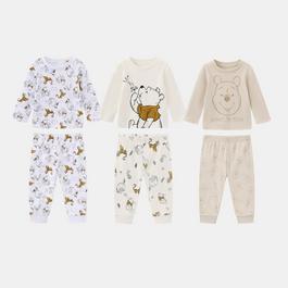 Character 3pk Pyjamas Set Baby