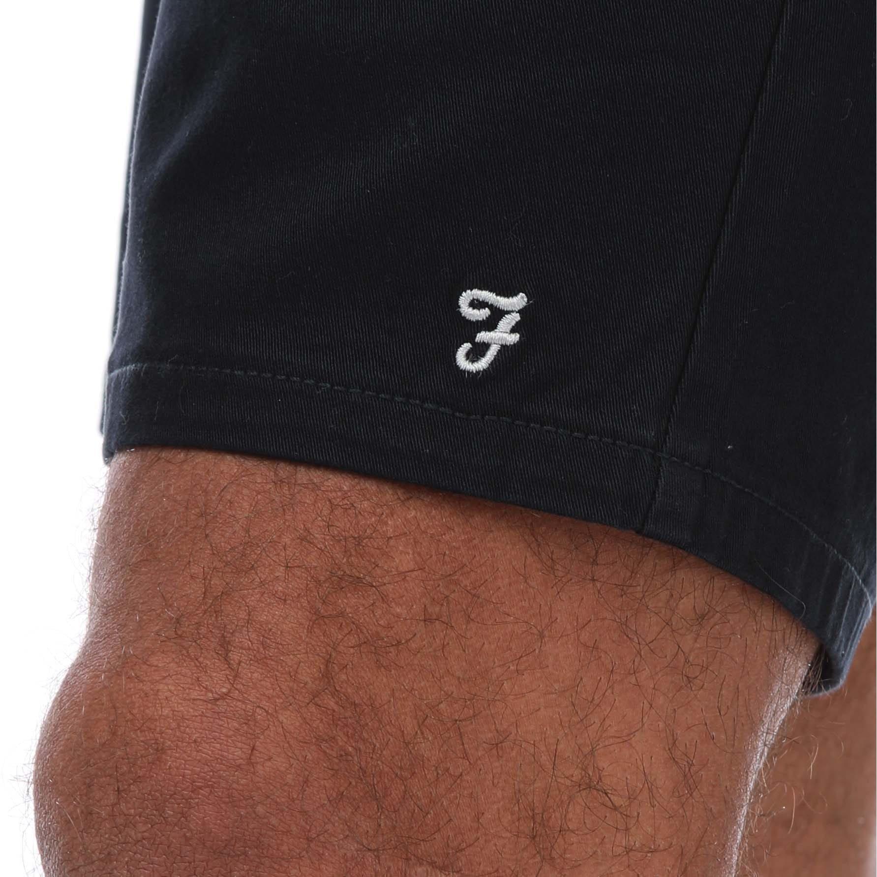 Navy - Farah - Bassett Chino Shorts - 3
