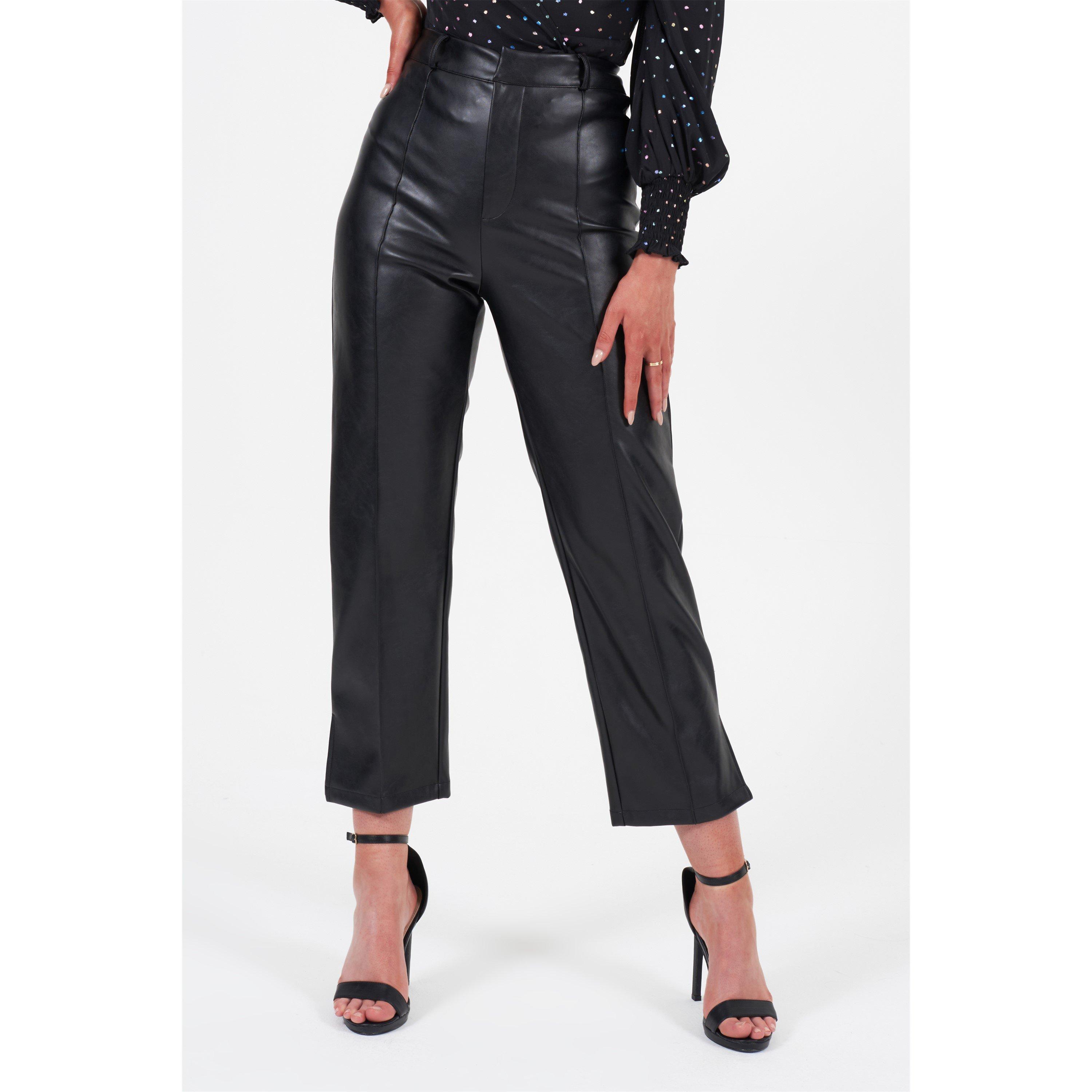 Zwart - Little Mistress - Leather Trousers - 2