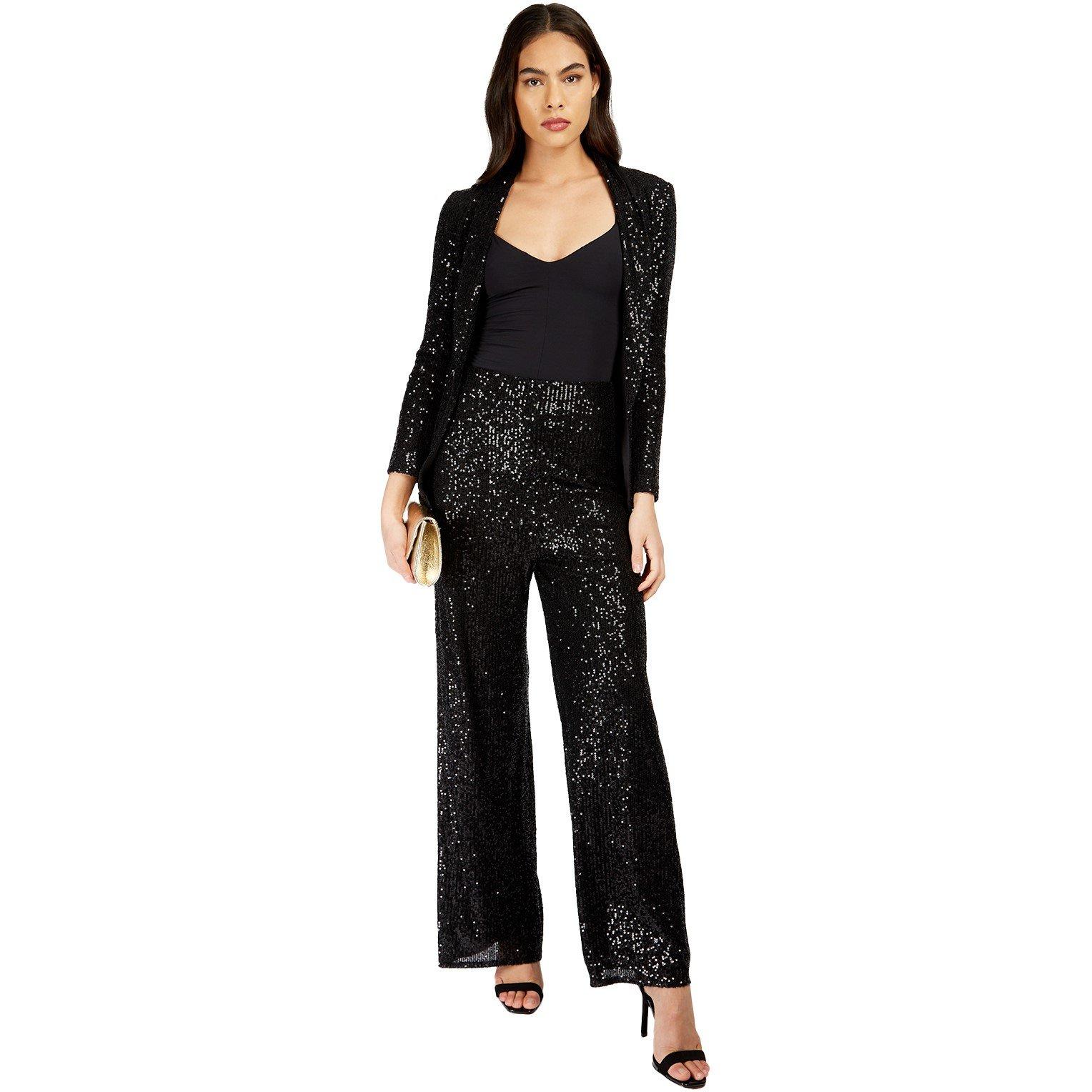 Black - Little Mistress - Women's Leather/PU Leather Trousers - 1