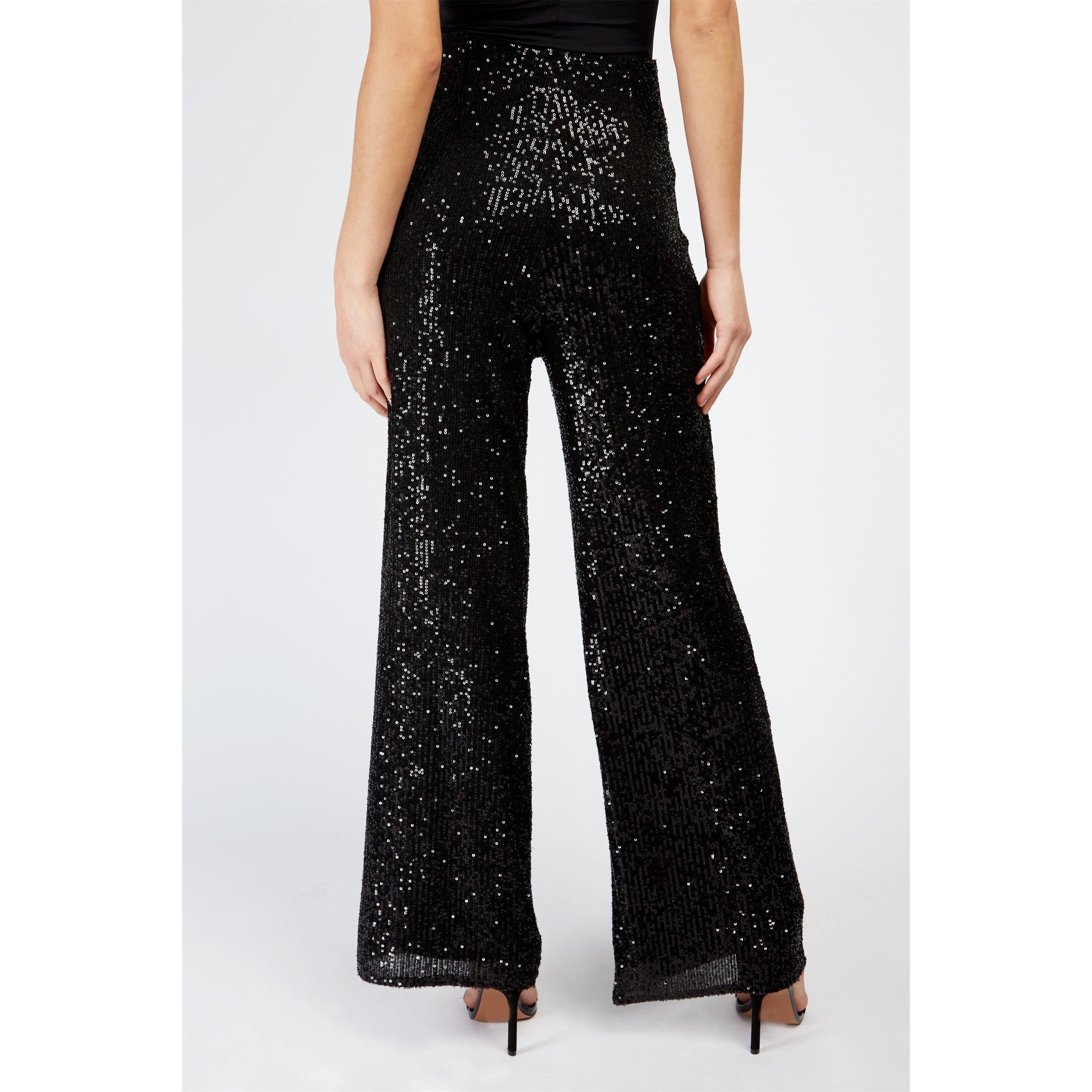 Schwarz - Little Mistress - Leather/PU Leather Trousers - 3