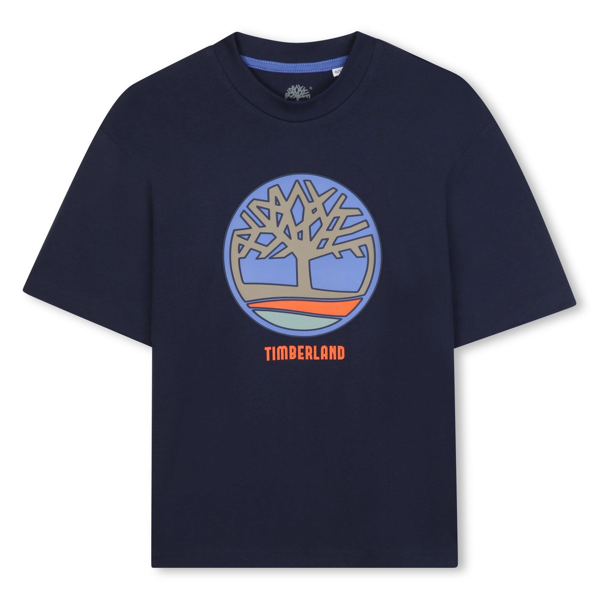 Timberland  Kids' Timb Large Logo T-Shirt - Navy - 4 Years