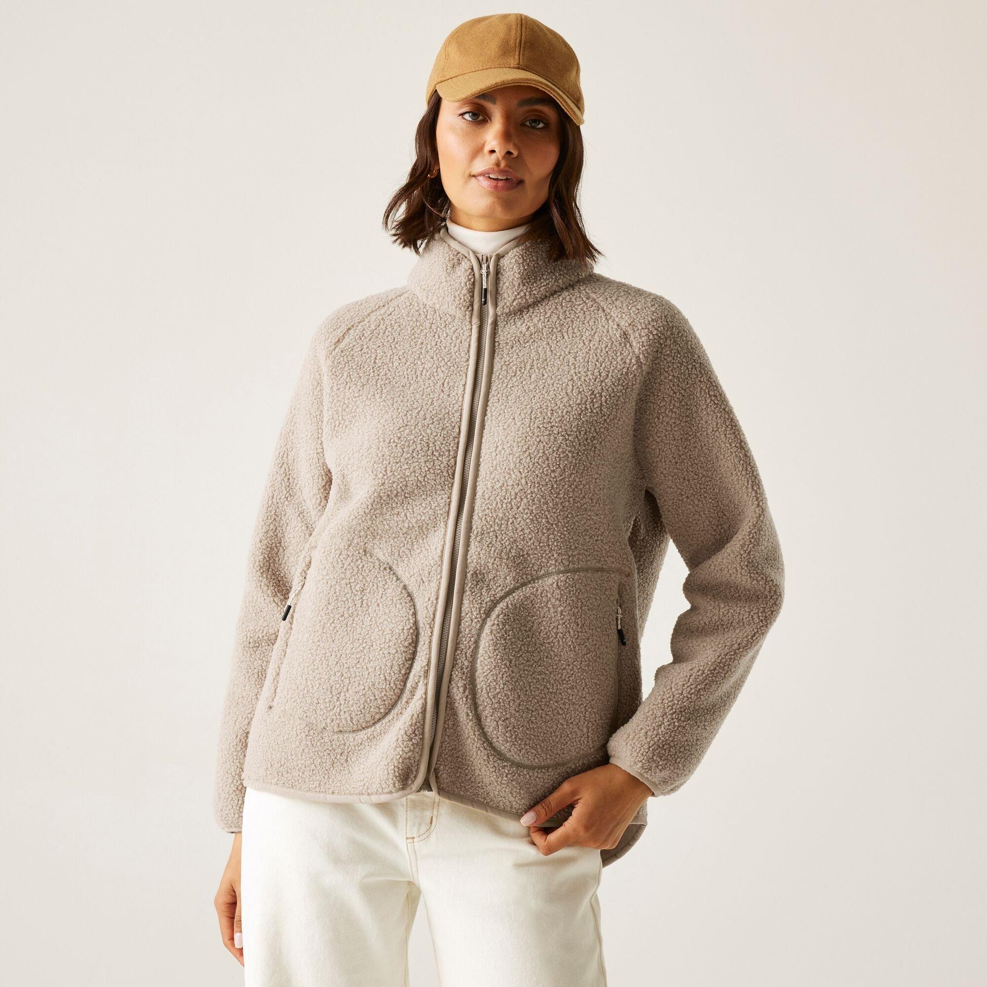 Regatta Women's Frankie Borg Full Zip Fleece - Taupe Beige - 20