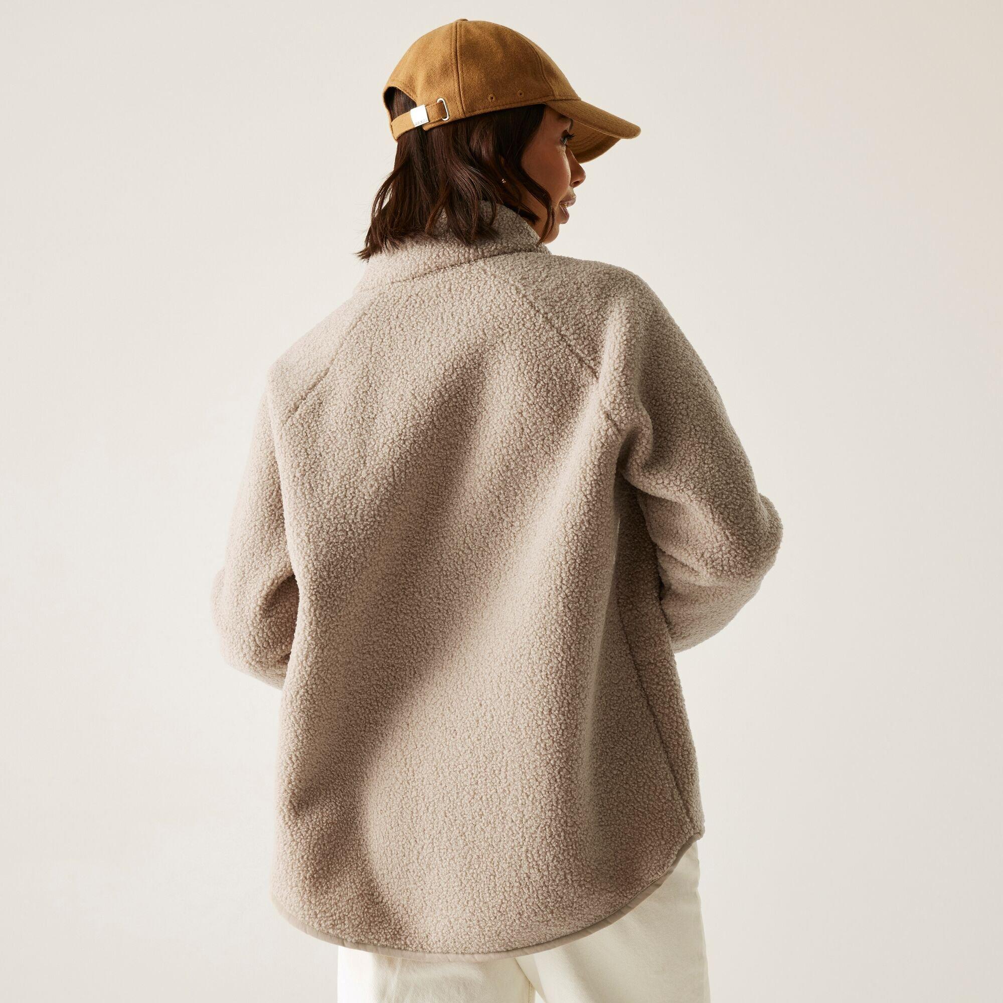 Taupe Beige - Regatta - Womens Frankie Borg Full Zip Fleece - 2