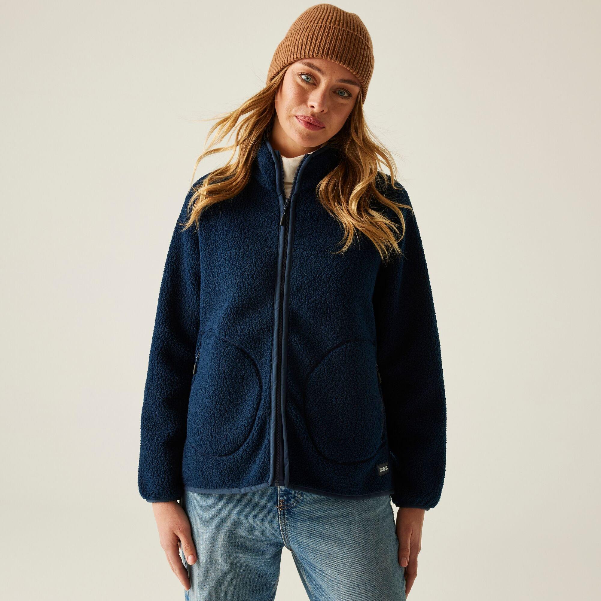 Regatta Women's Frankie Borg Full Zip Fleece - Navy Blue - 18