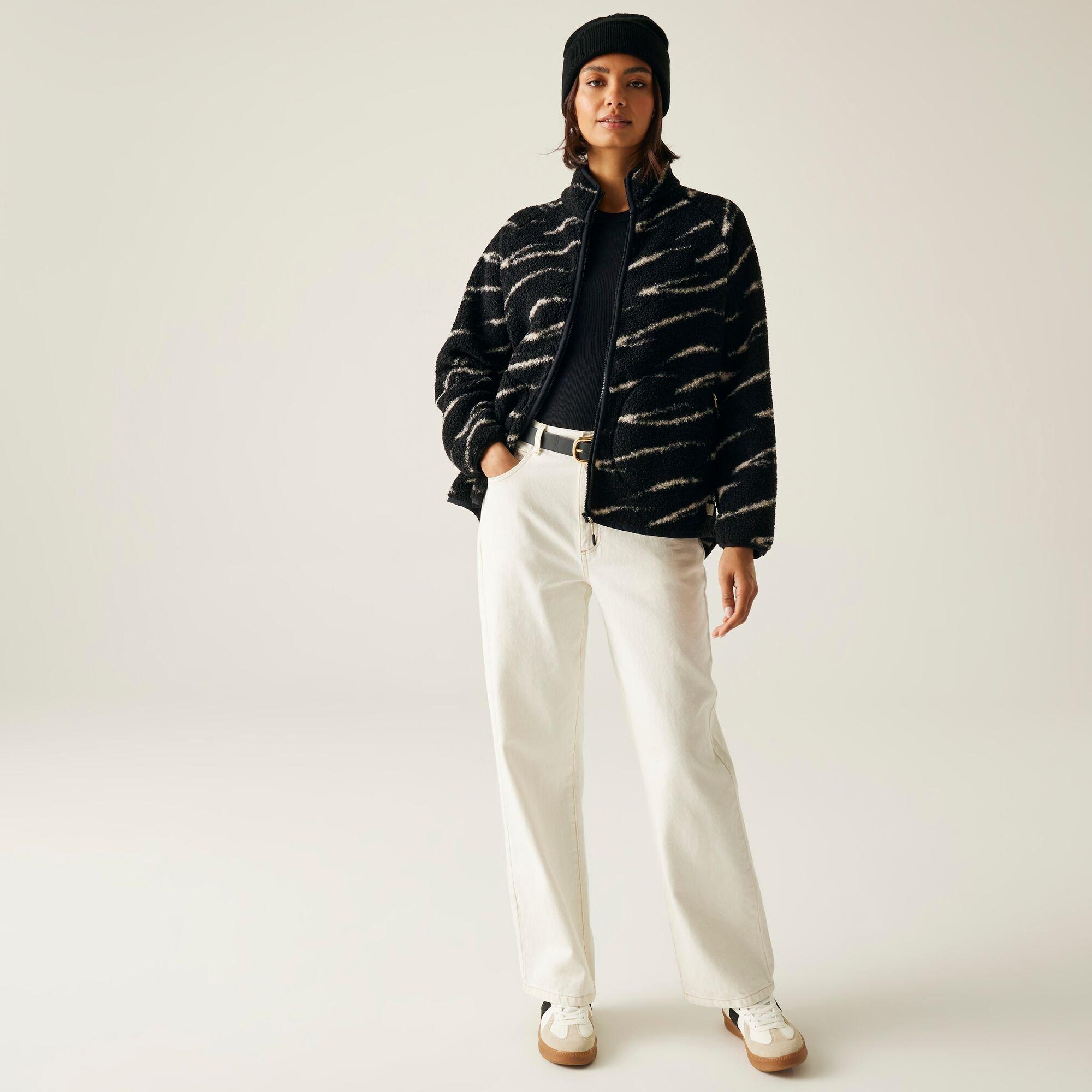 Black Light Van - Regatta - Womens Frankie Borg Full Zip Fleece - 3