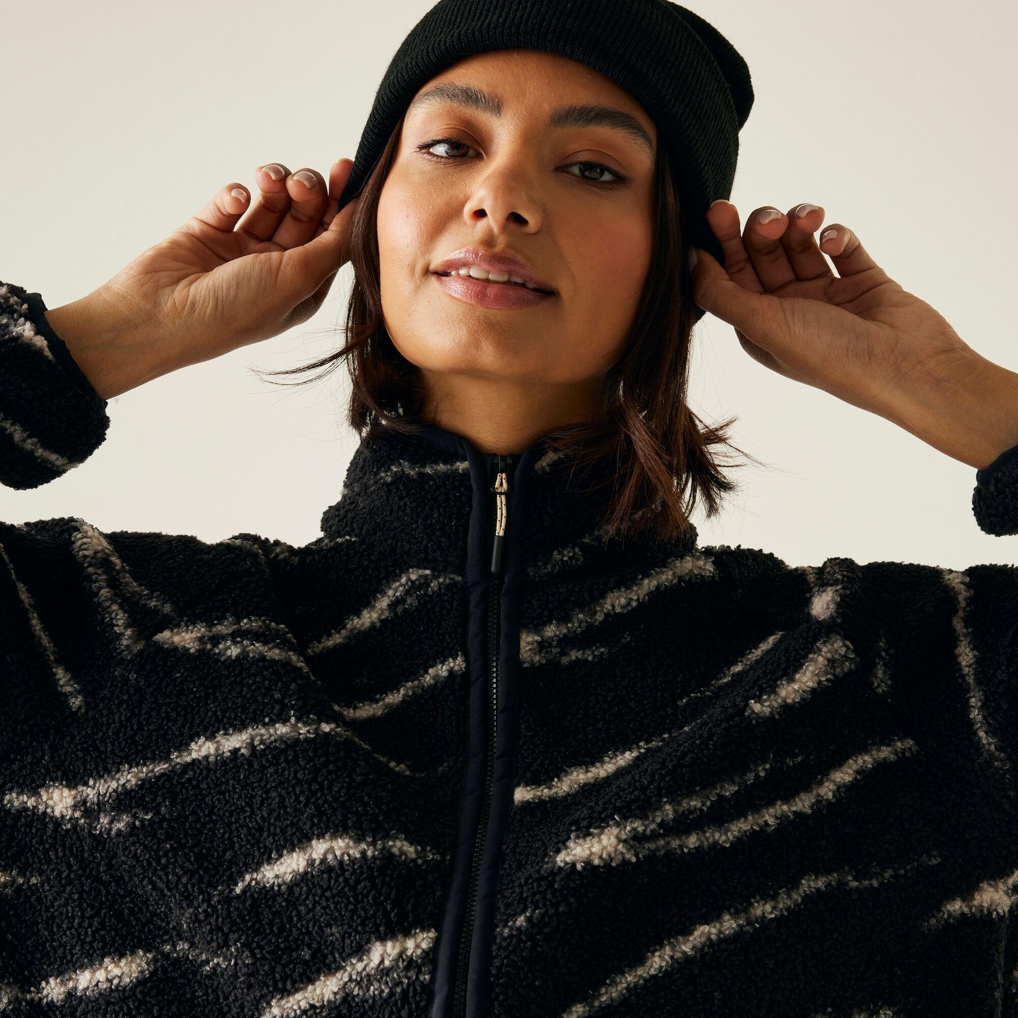 Black Light Van - Regatta - Womens Frankie Borg Full Zip Fleece - 4