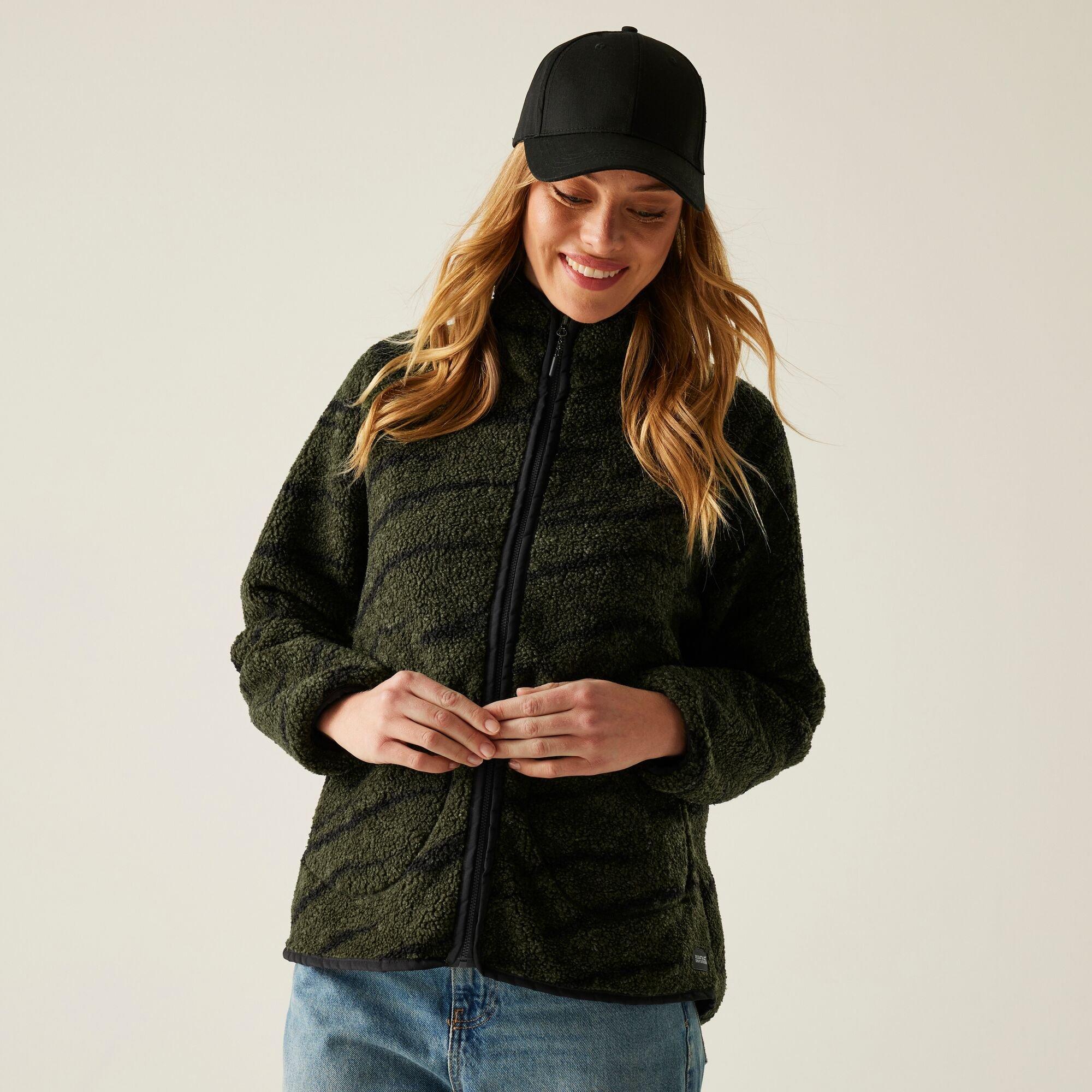 Khaki Black Abs - Regatta - Womens Frankie Borg Full Zip Fleece - 1