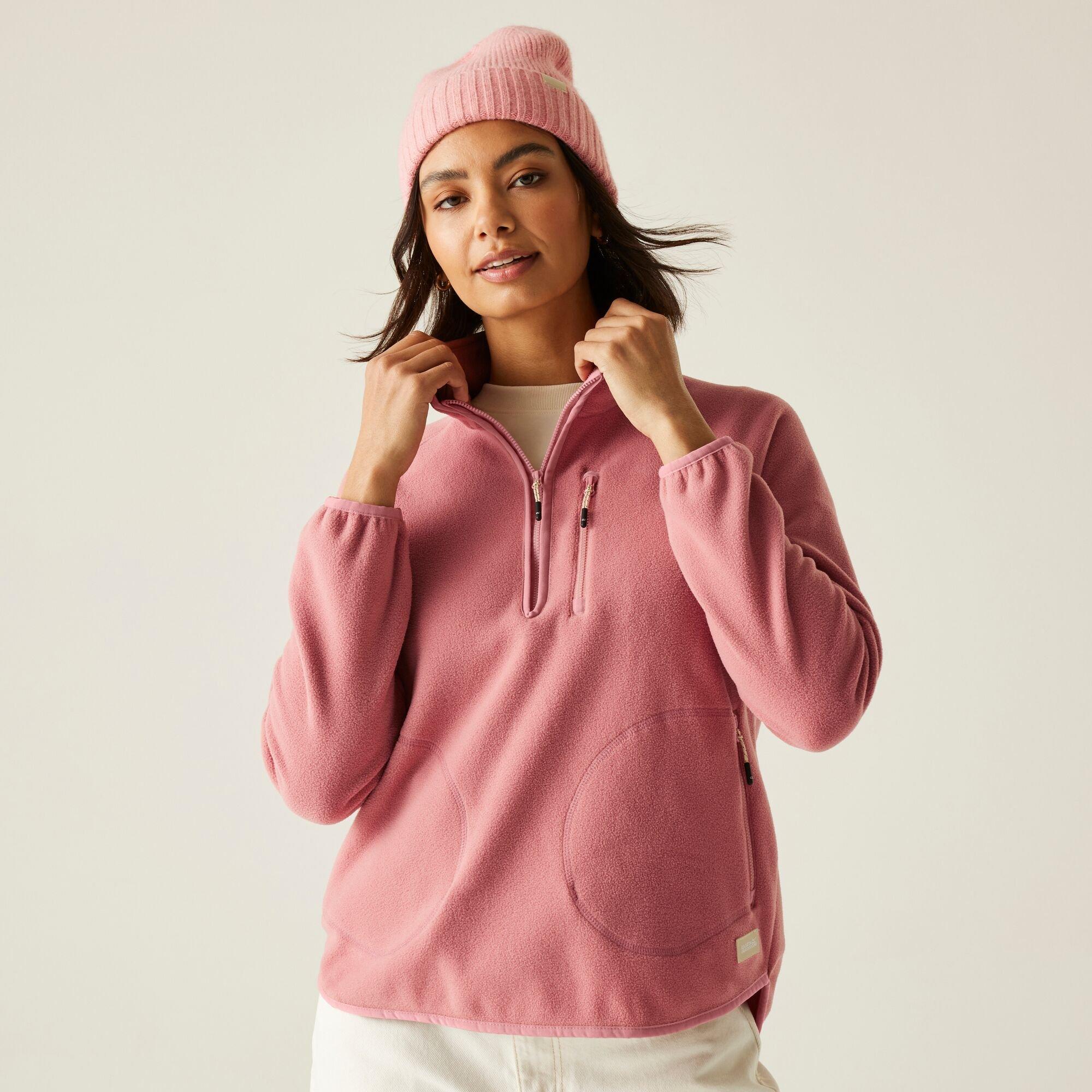 Regatta Women's Frankie Half Zip Insulating Fleece Sweatshirt in Pink | Size: 20 - Image 2