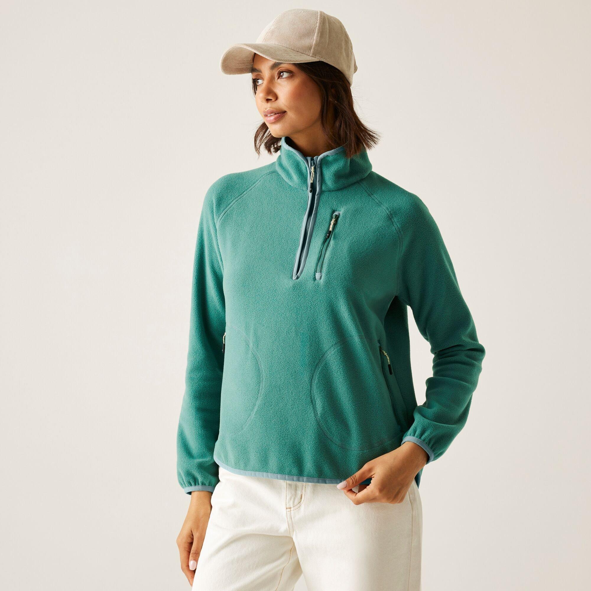 Regatta Women's Frankie Half Zip Lightweight Fleece - Green - 18