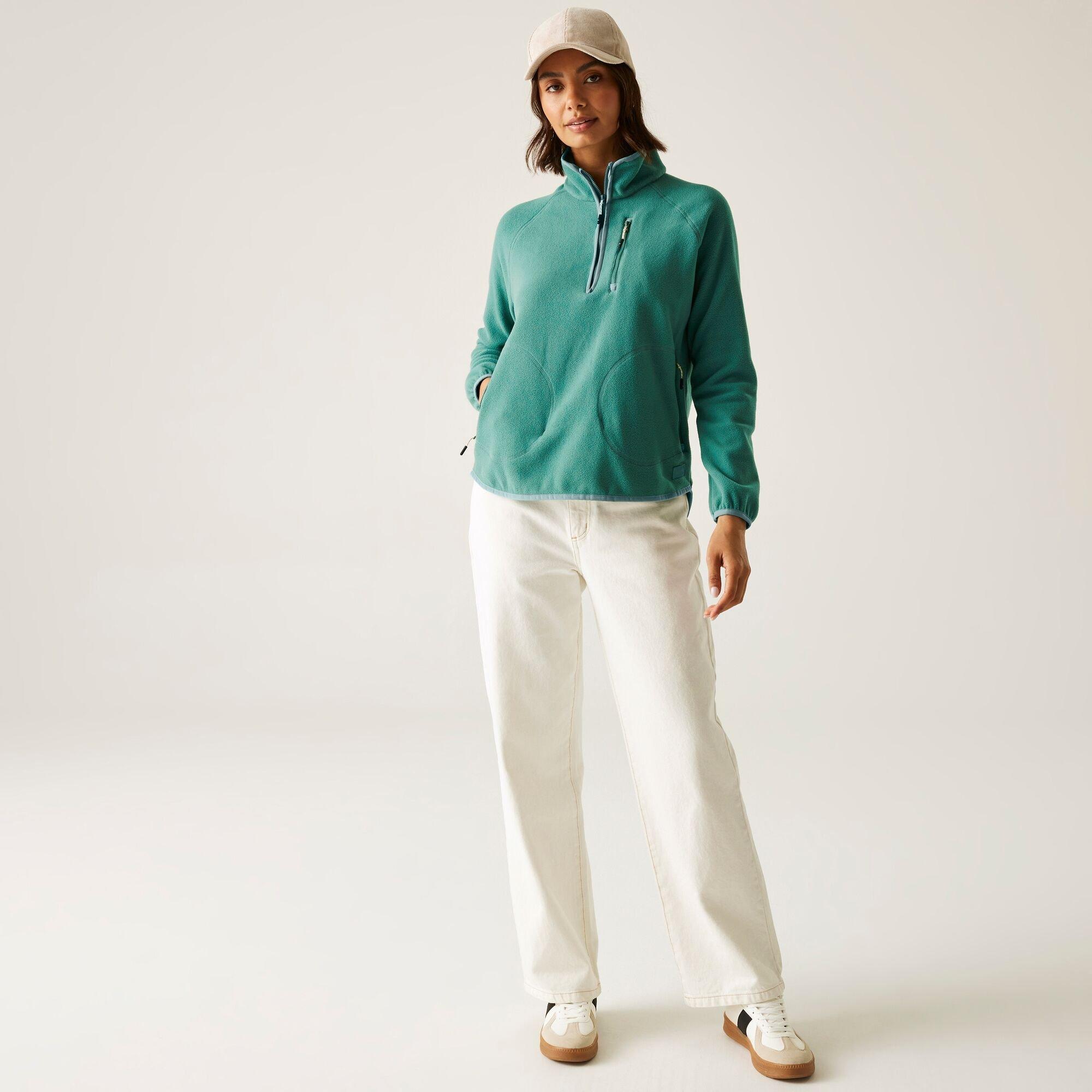 Green - Regatta - Womens Frankie Half Zip Lightweight Fleece - 3