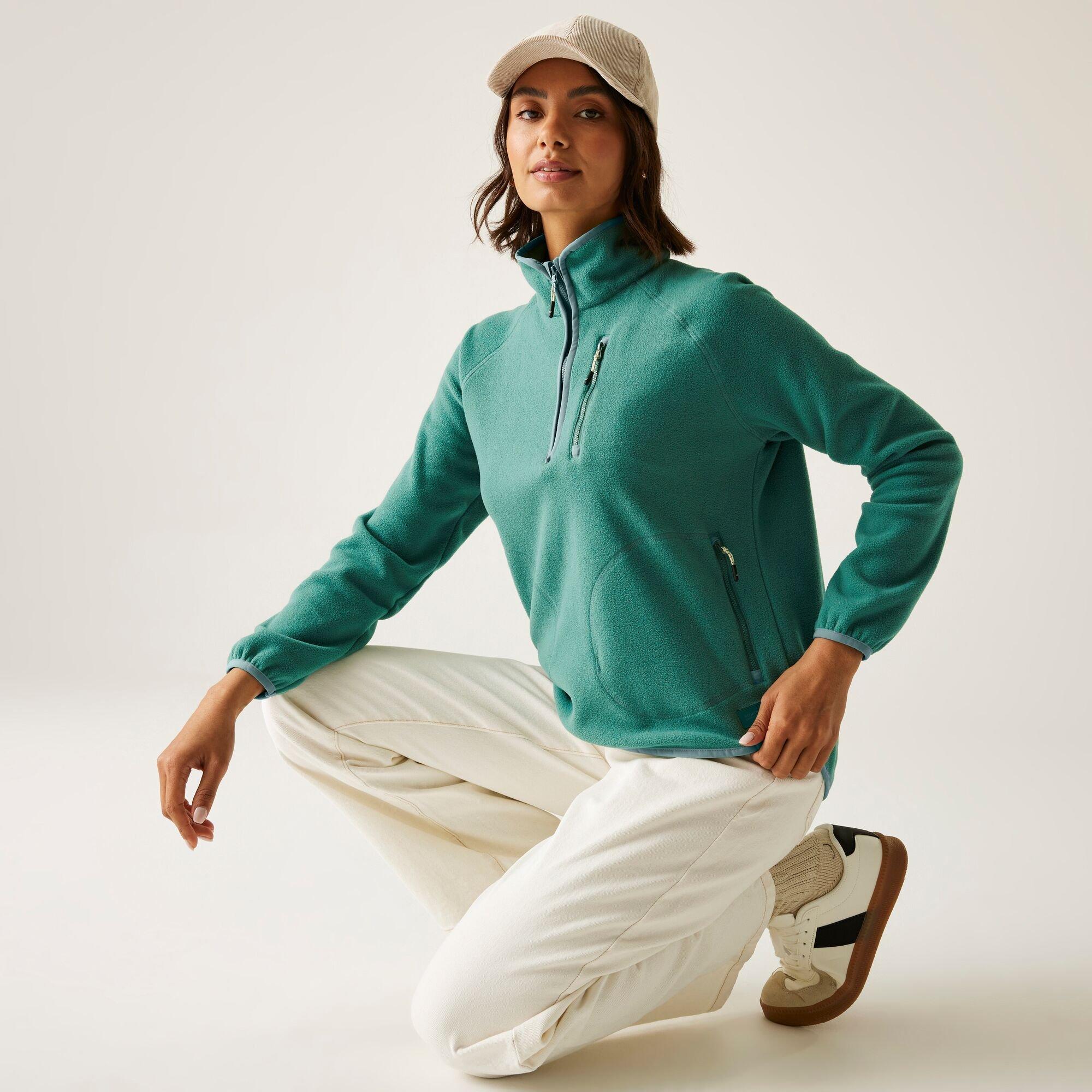Green - Regatta - Womens Frankie Half Zip Lightweight Fleece - 5