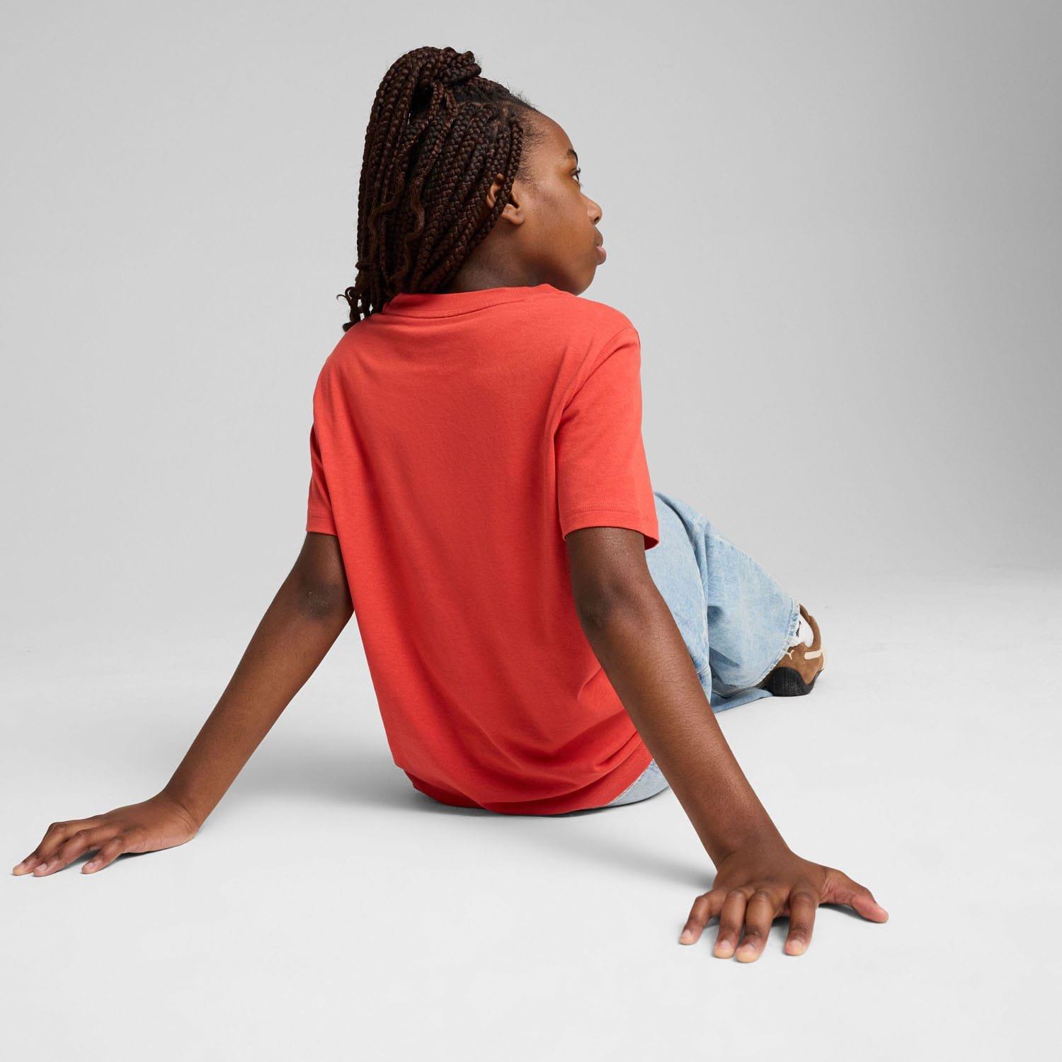 Red - Puma - Essential Script T-Shirt - 4