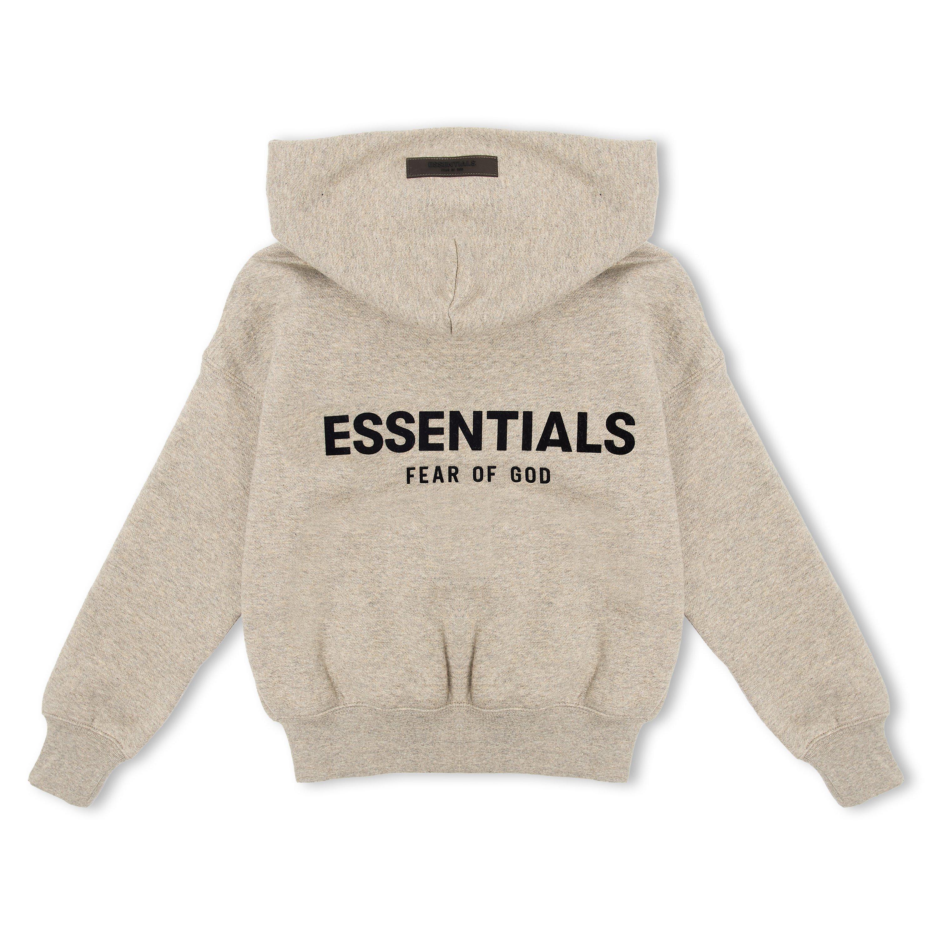 Dark Oatmeal - Fear Of God Essentials - Unisex Kids' Overhead Hoodie - 2