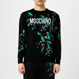 Moschino Paint Knit Sweatshirt