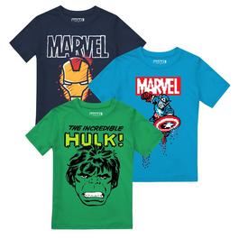 Marvel Comics Boys 3 Pack T-Shirts