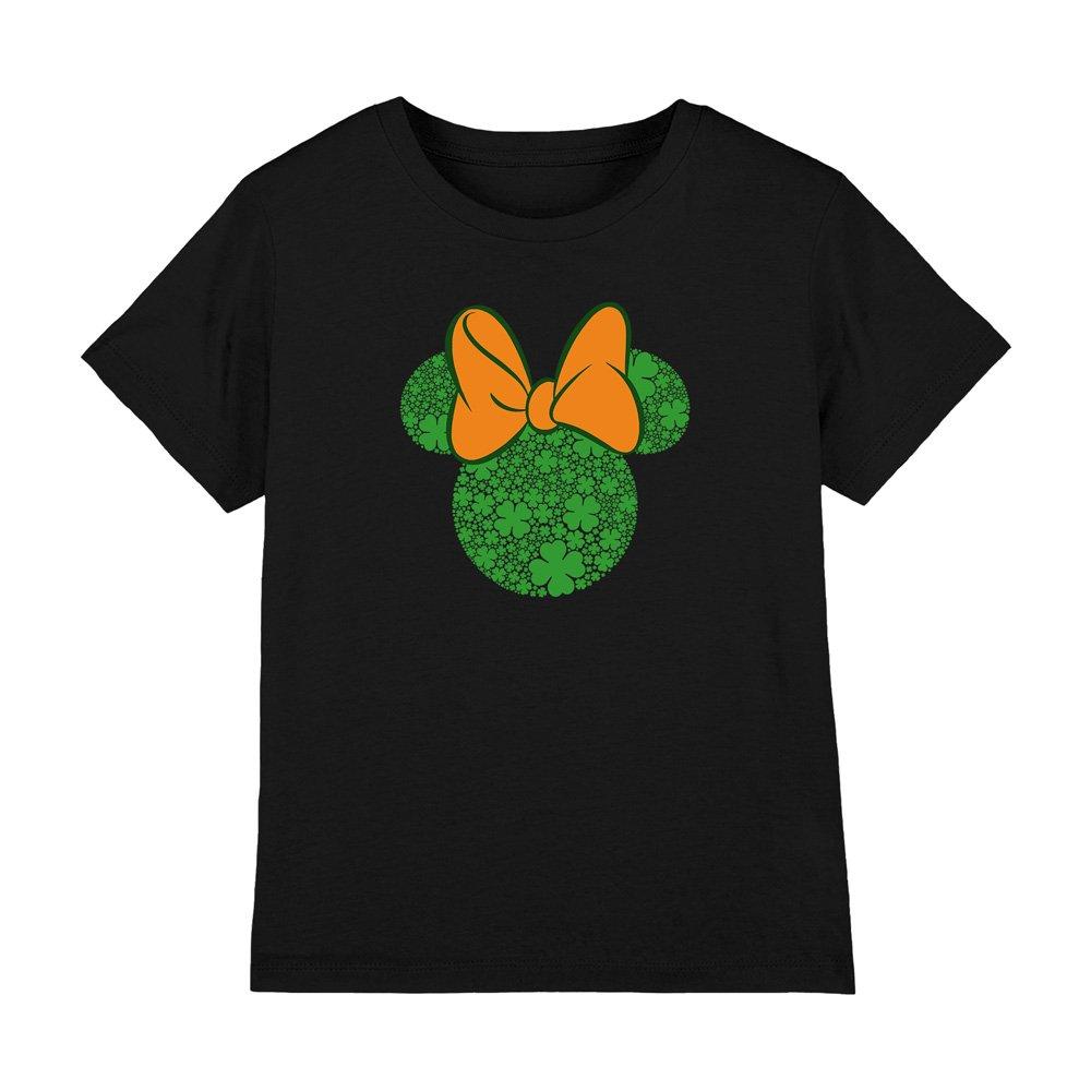 Black - Minnie Mouse - Minnie Mouse St PatrickS Day Shamrock Ears T-Shir - 1