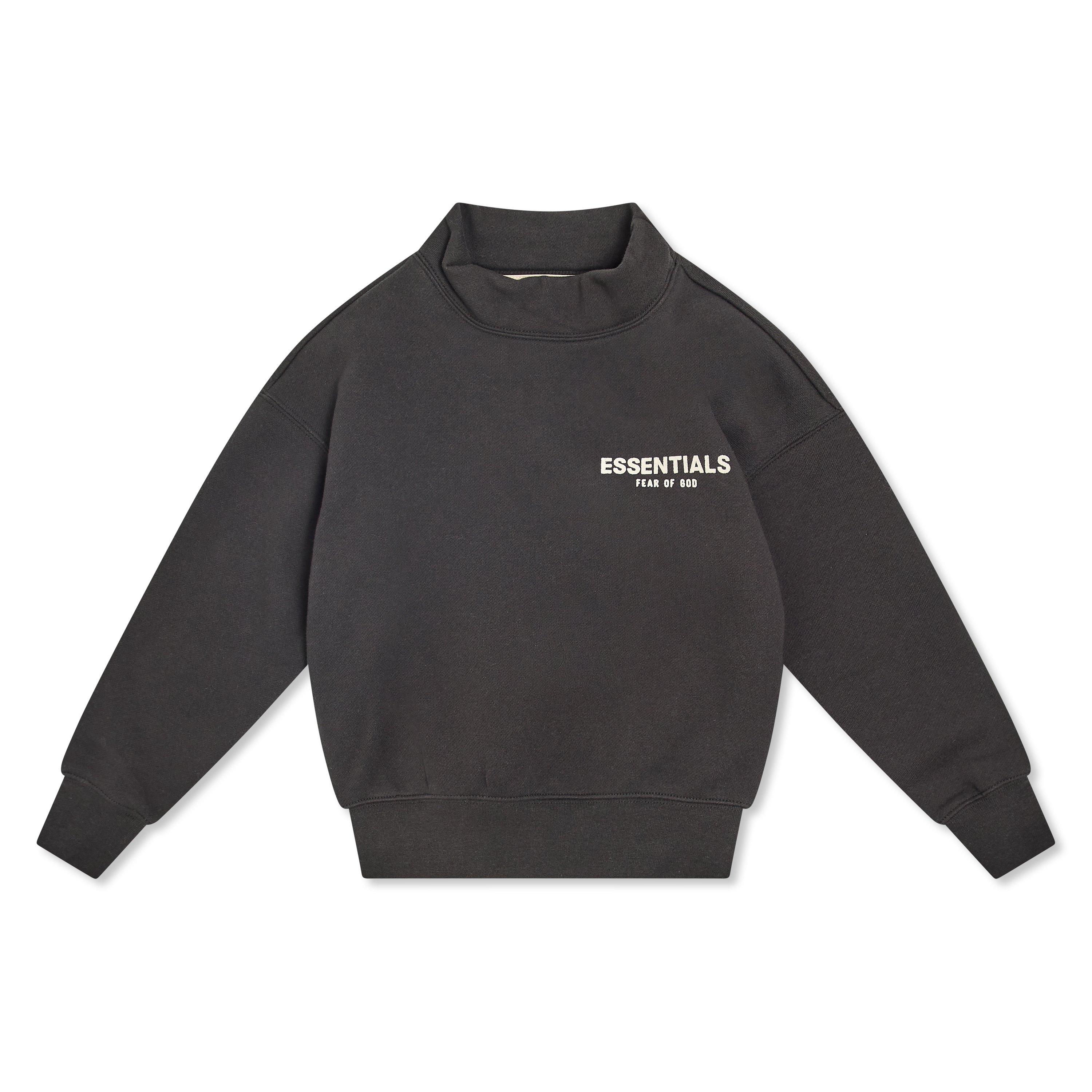 Fear Of God Essentials  Kids ' Mockneck Turtle Neck Jumper - Stretch Limo - 10 Yrs