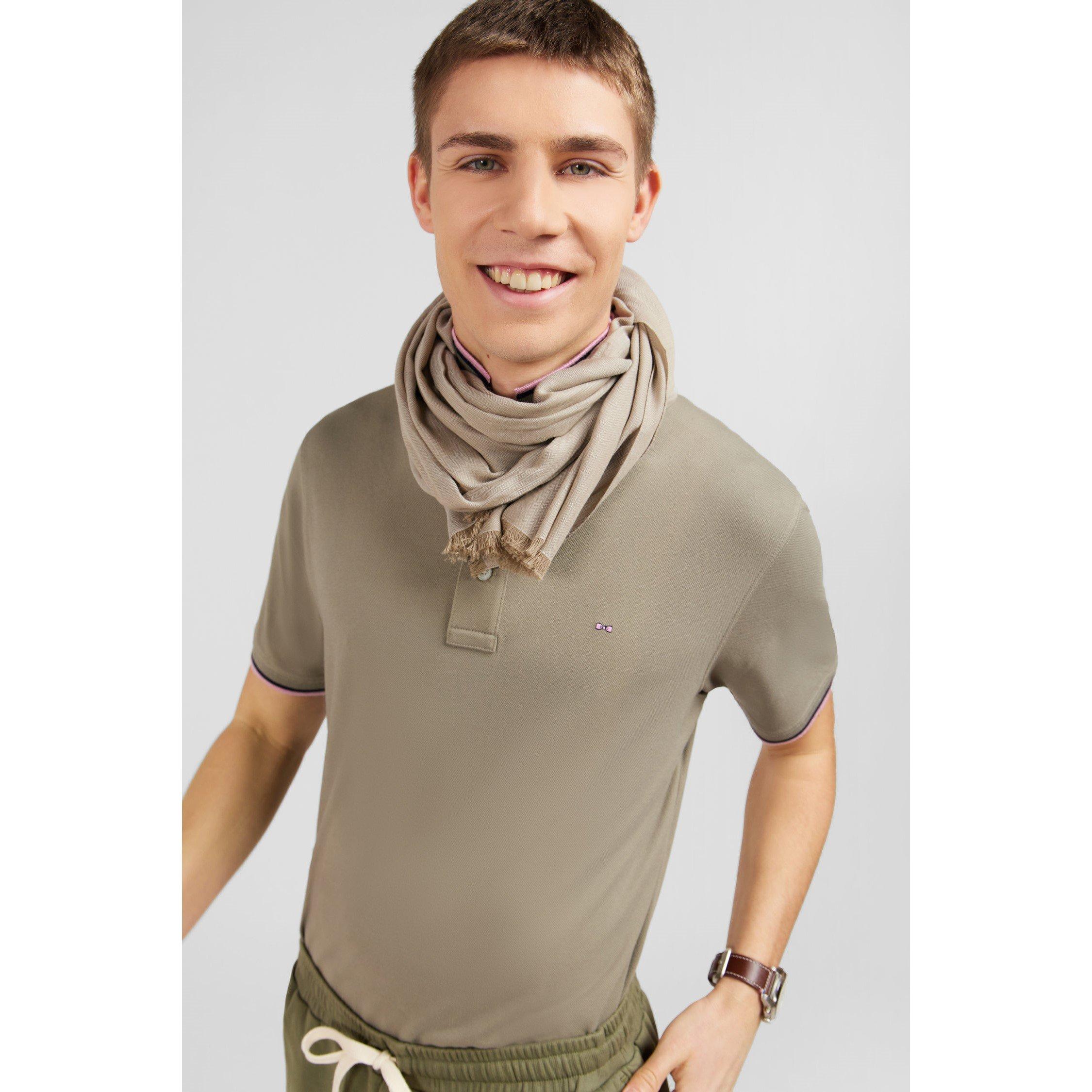 Bef3 - Eden Park - Blue polo shirt in Pima cotton - 3