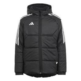 adidas Long quilted hooded jacket