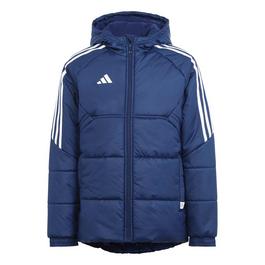 adidas Long quilted hooded jacket