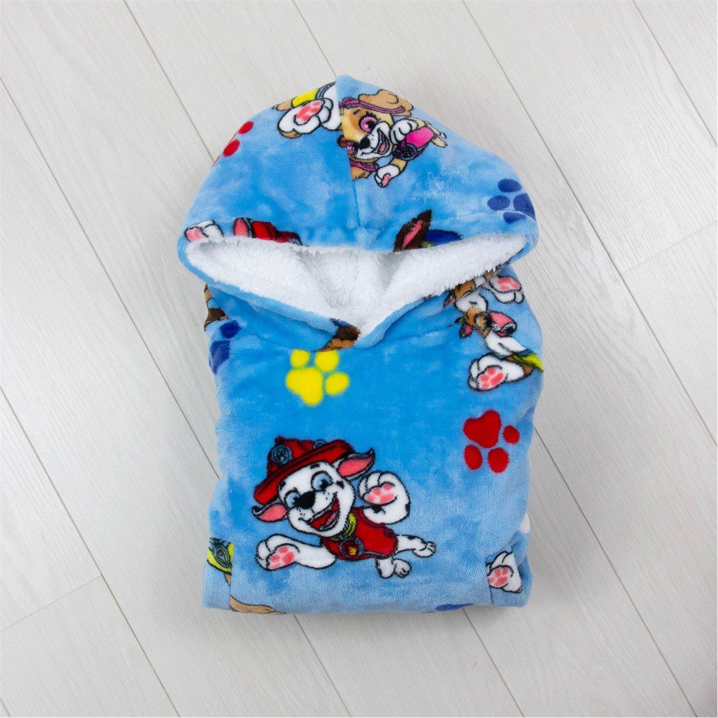 Paw Patrol Unisex Kids' Hugs Hooded Fluffy Dressing Gown | Sports Direct
