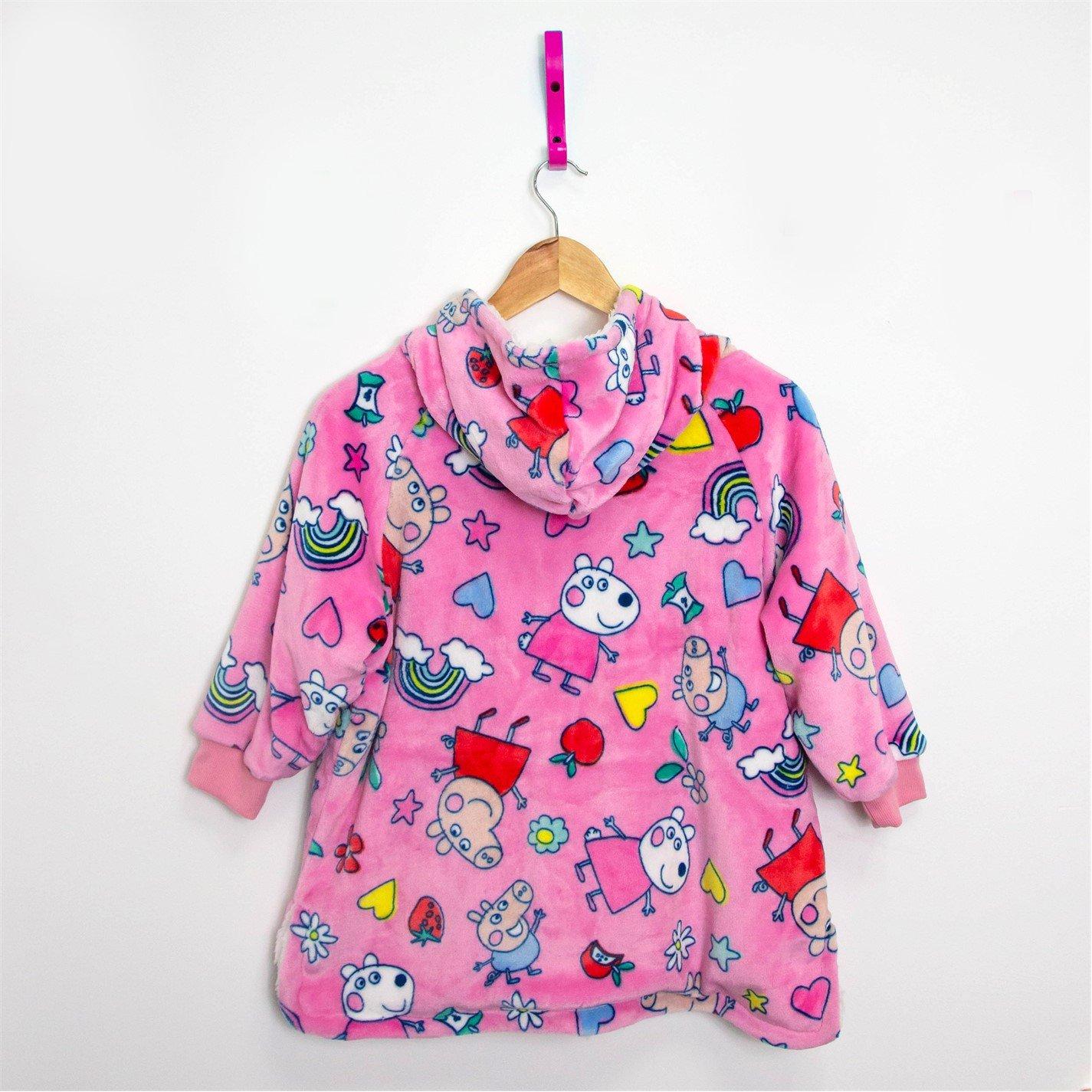 Peppa Pig - Peppa Pig - Kids' Sunnyday Hooded Fluffy Dressing Gown - 3