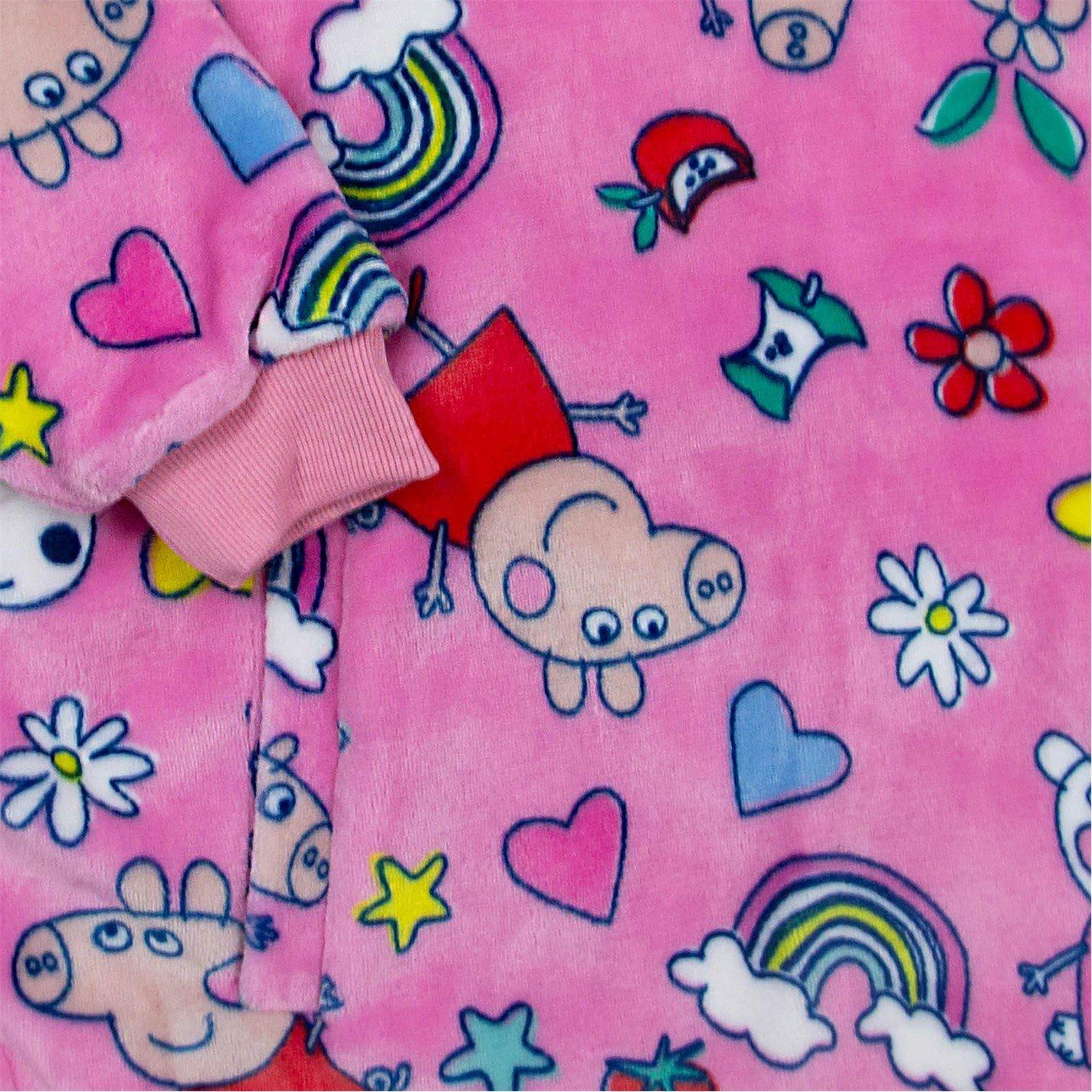 Peppa Pig - Peppa Pig - Kids' Sunnyday Hooded Fluffy Dressing Gown - 4