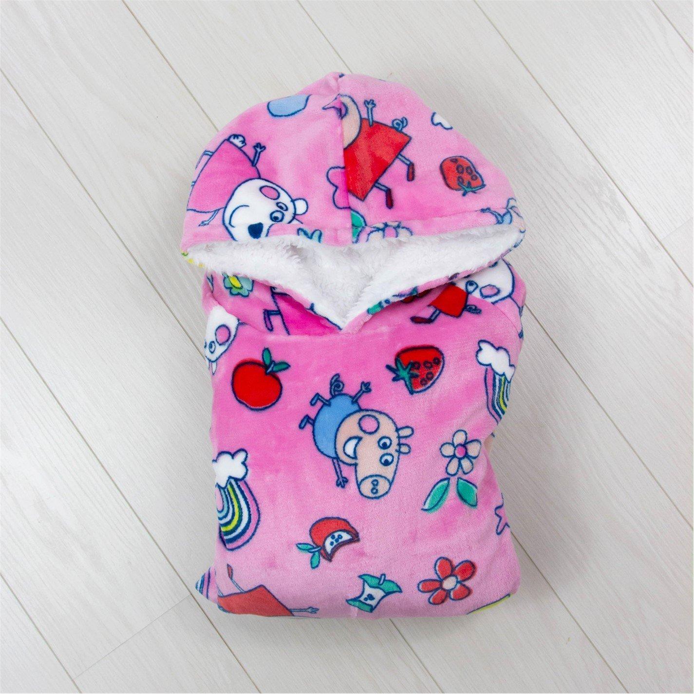 Peppa Pig - Peppa Pig - Kids' Sunnyday Hooded Fluffy Dressing Gown - 5