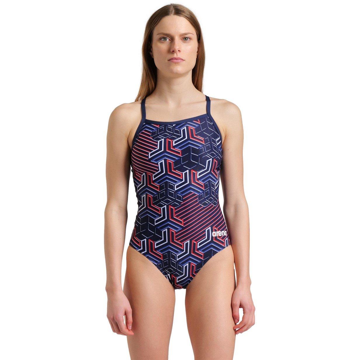 Navy/Red - Arena - Kiko Pro Swimsuit Womens - 2