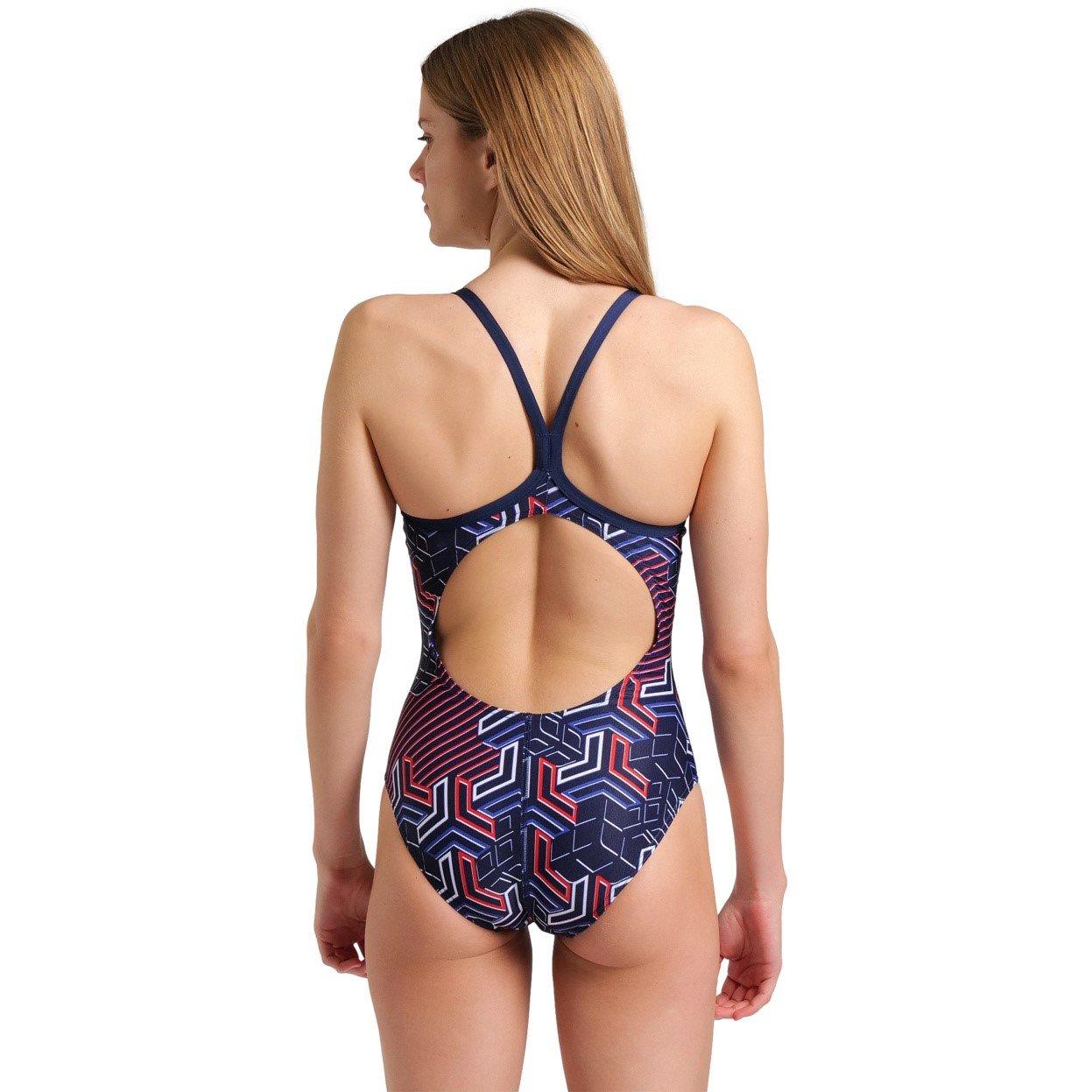 Navy/Red - Arena - Kiko Pro Swimsuit Womens - 3