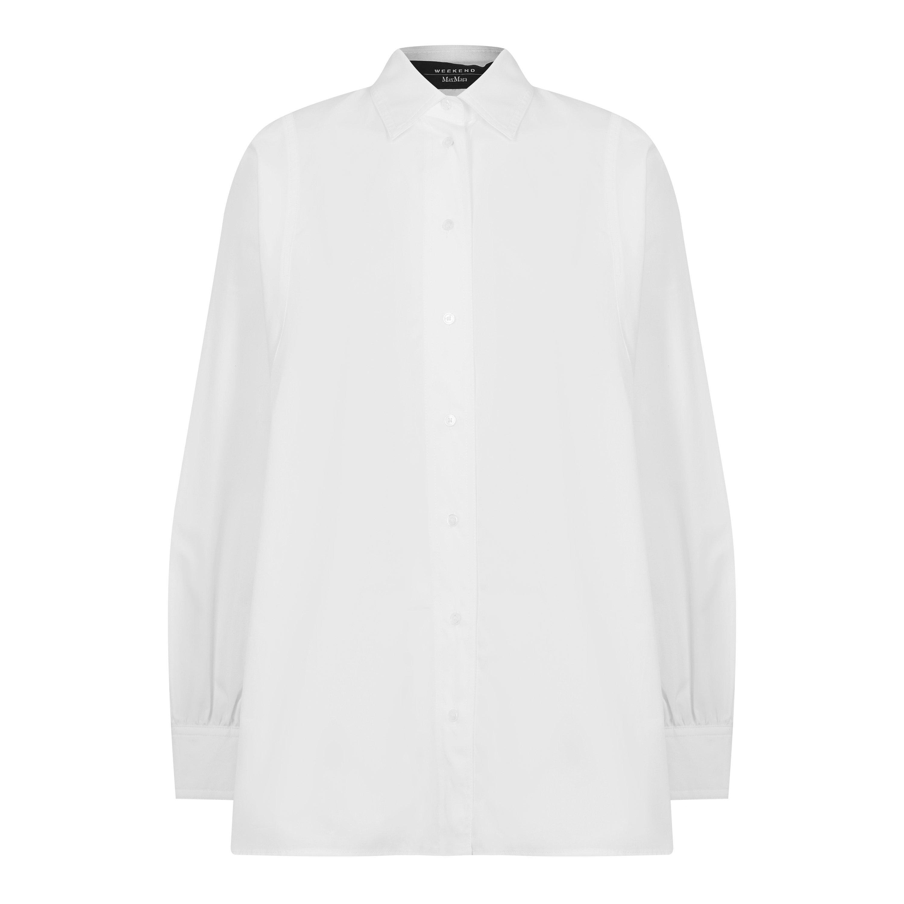 Opt White 001 - Weekend Max Mara - Women's Long-Sleeve Plain Shirt - 1
