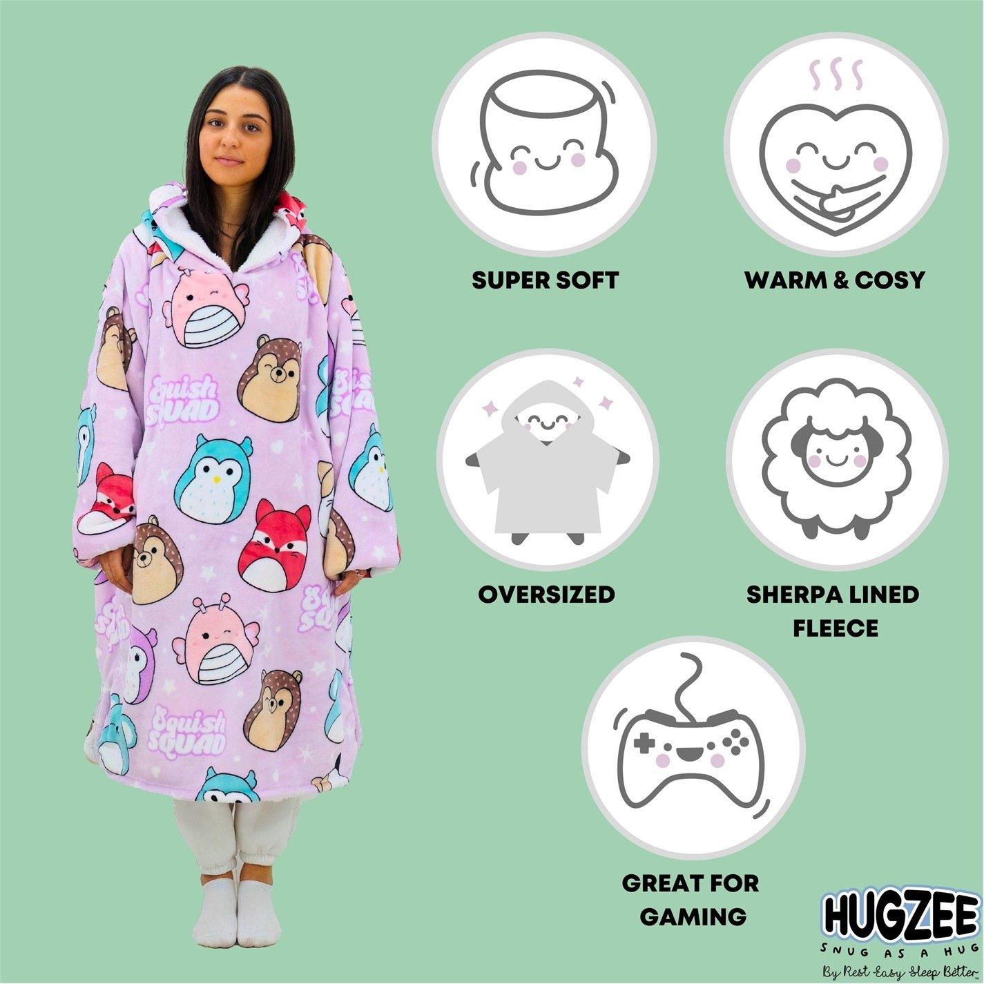 Squishmallows - Squishmallows - Unisex Kids' Fleece Fluffy Dressing Gown - 6