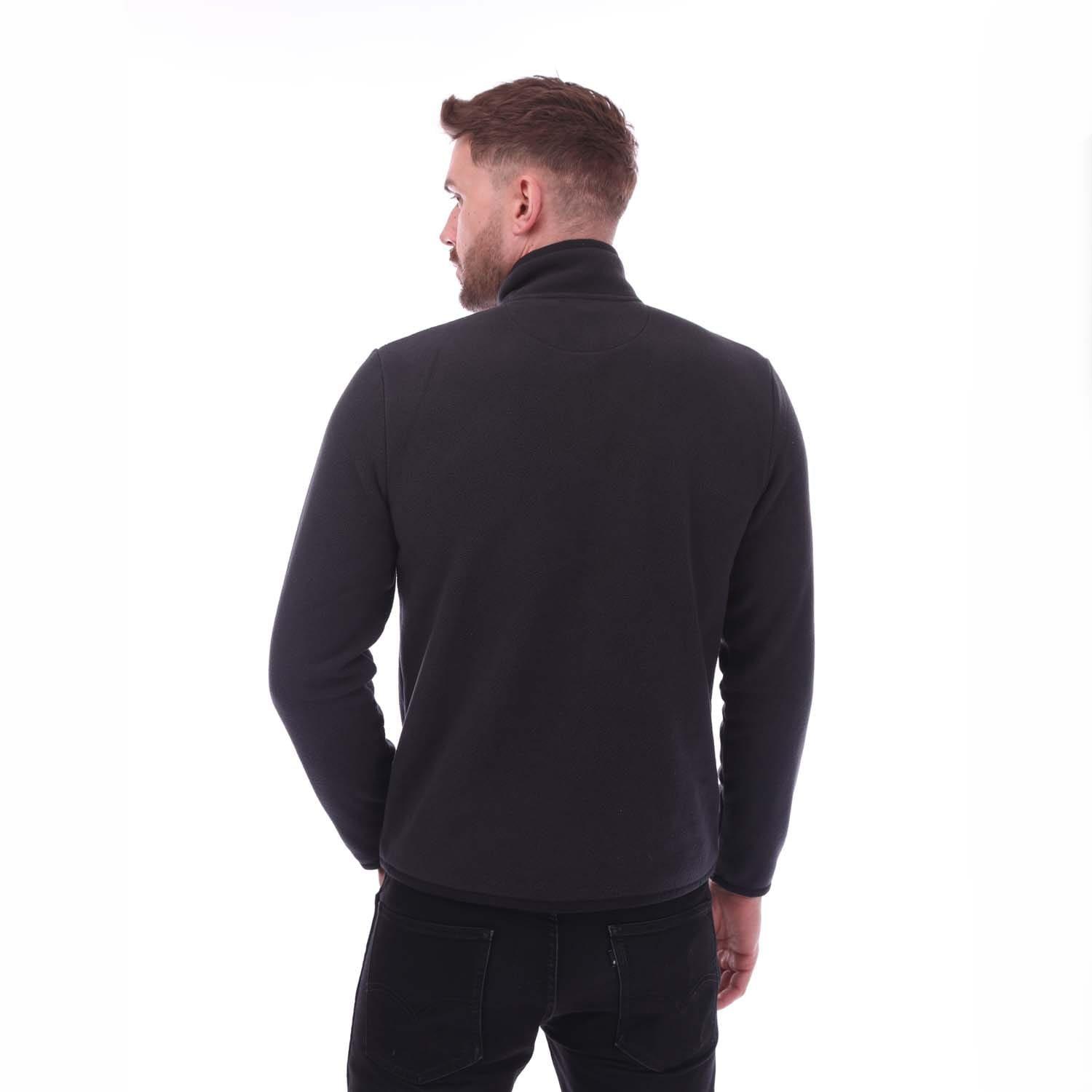 Navy - Farah - Rush quarter Zip Fleece - 2