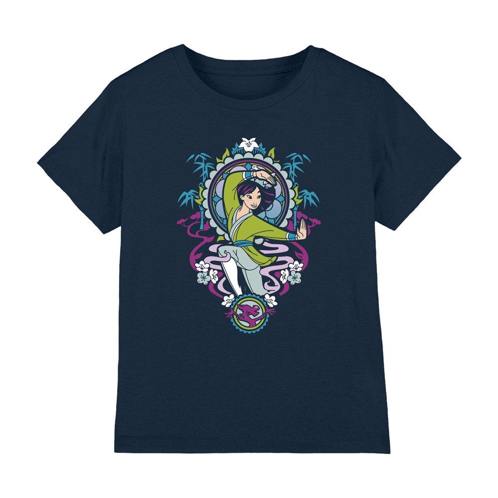 Navy - Disney - Mulan Stained Glass kids t-shirt - 1