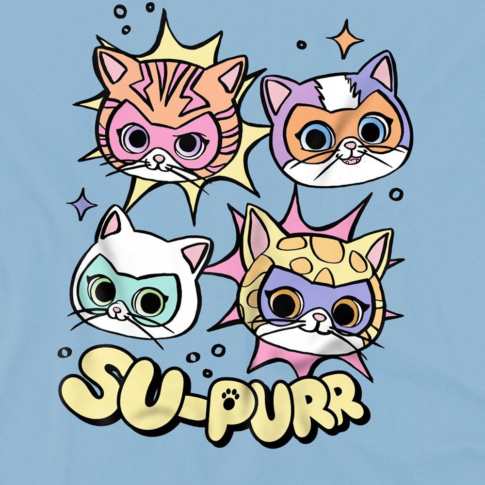 Light Blue - Disney - Superkitties Supurr Kids T-Shirt Light Blue - 2