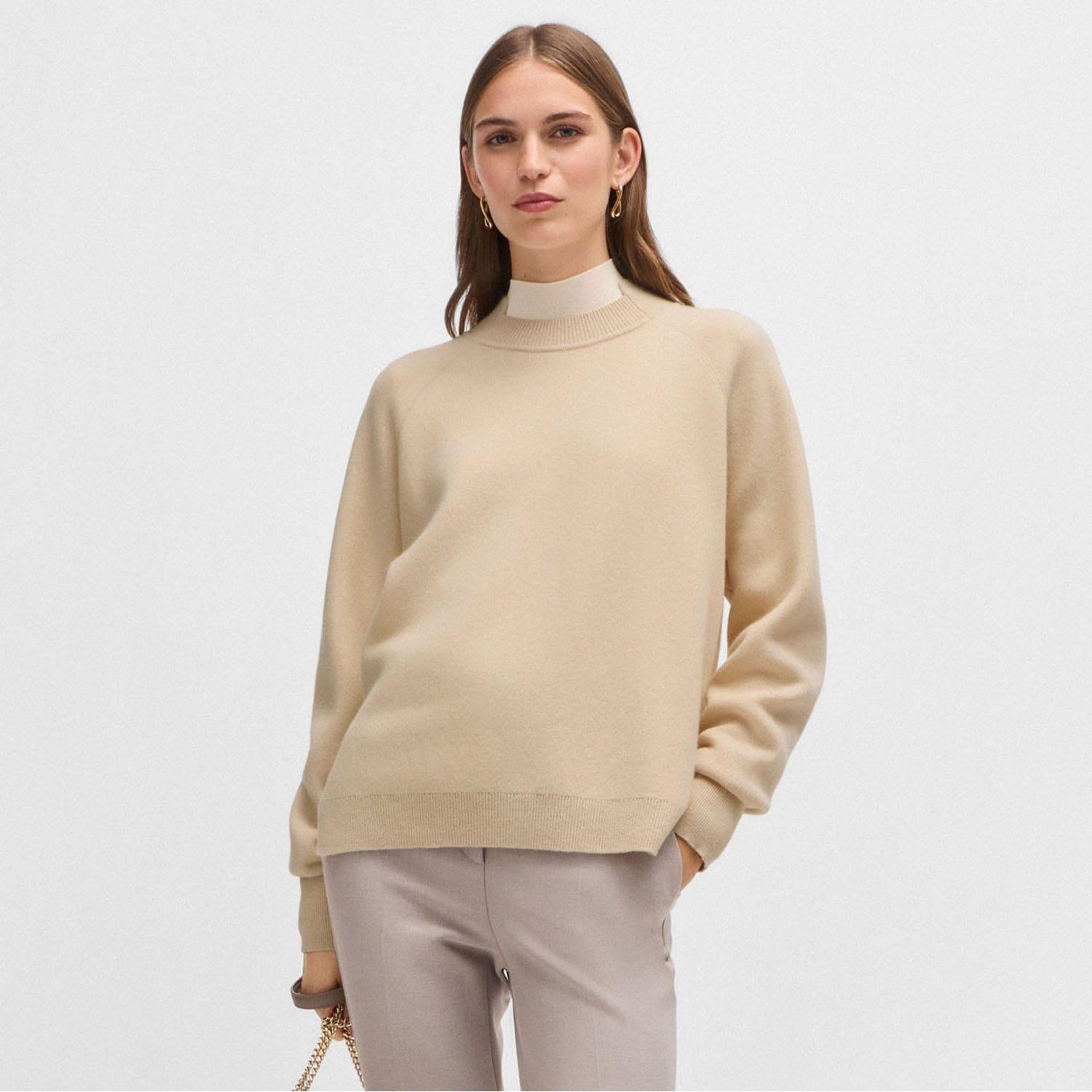 Beige - Boss - Fariola Knitted Sweater - 1