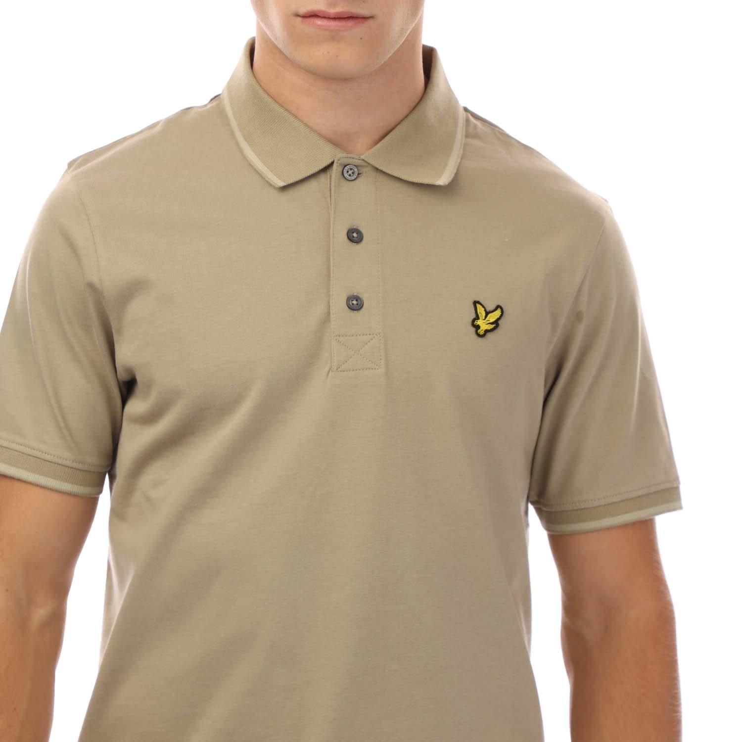 Beige - Lyle and Scott - Tonal Tipped Polo Shirt - 2