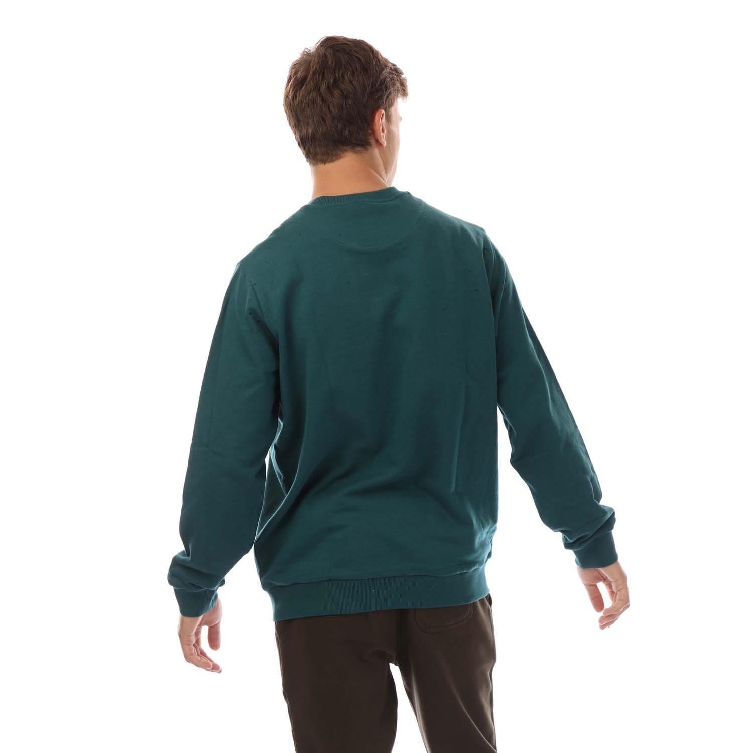 Green White - Lyle and Scott - Script Sweatshirt - 3