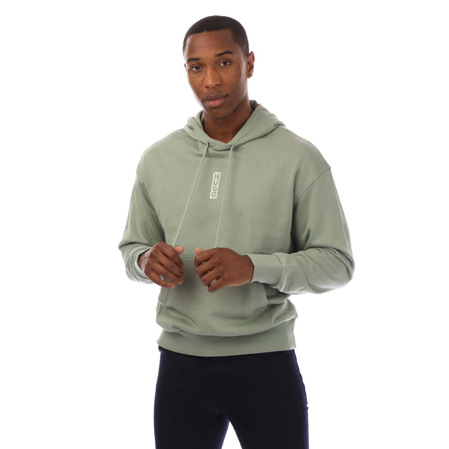 Green - Hugo - Diushi Hooded Sweatshirt - 1