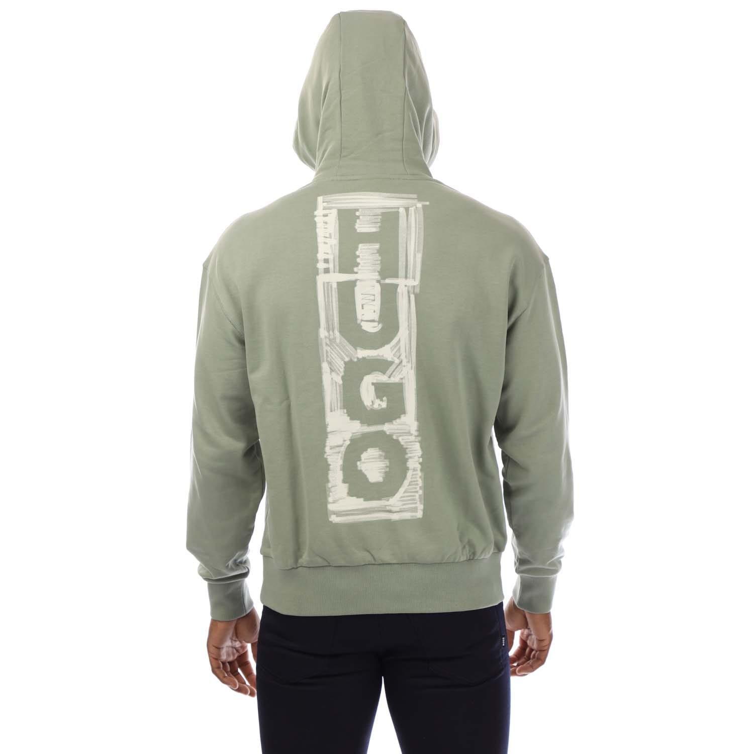 Green - Hugo - Diushi Hooded Sweatshirt - 2