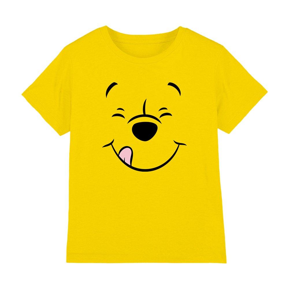 Yellow - Winnie The Pooh - Disney Winnie The Pooh Face Kids T-Shirt Yellow - 1